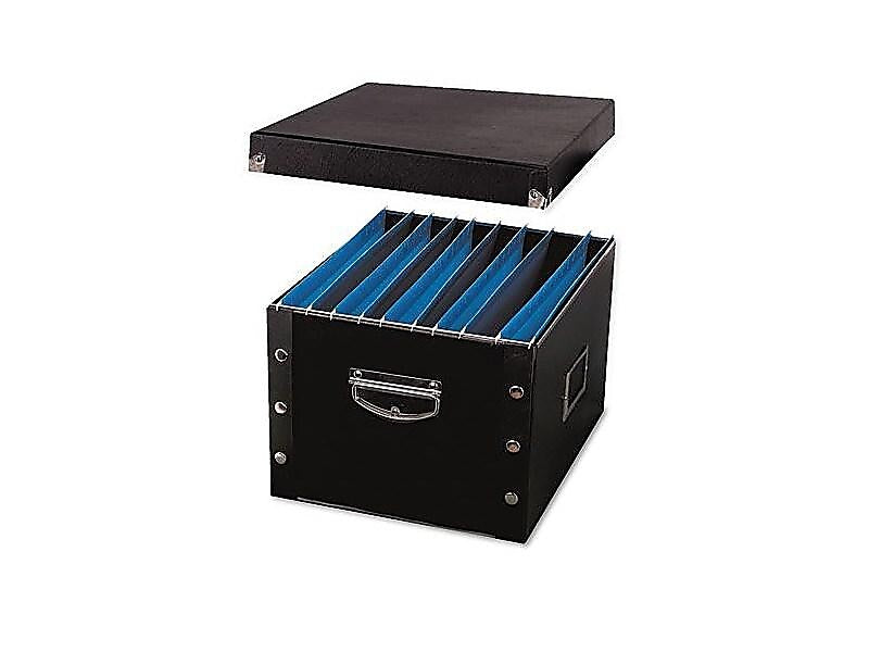 Snap-N-Store Collapsible Storage Box, Letter/Legal Size, Black