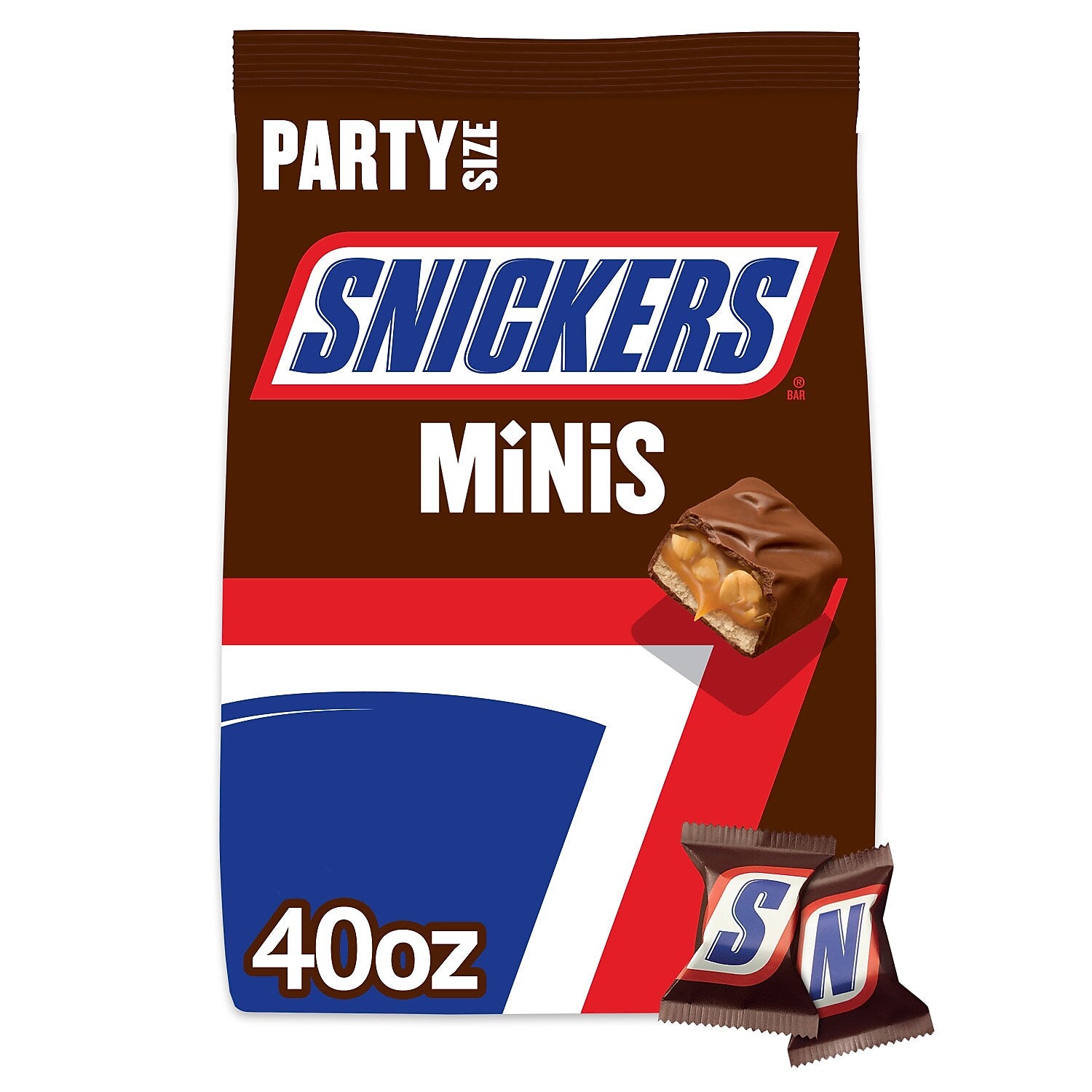 Snickers Minis Milk Chocolate Candy Bar, 35.6 oz., 2/Bag