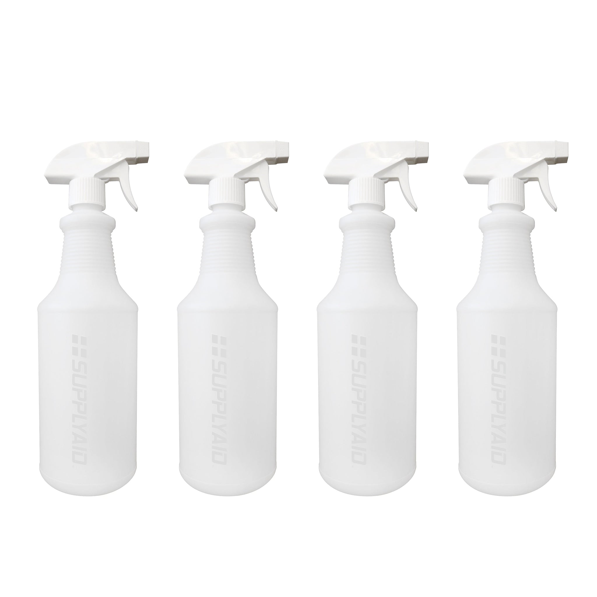 Snow Joe SupplyAID 32 oz. Spray Bottle with Trigger, White, 4/Pack