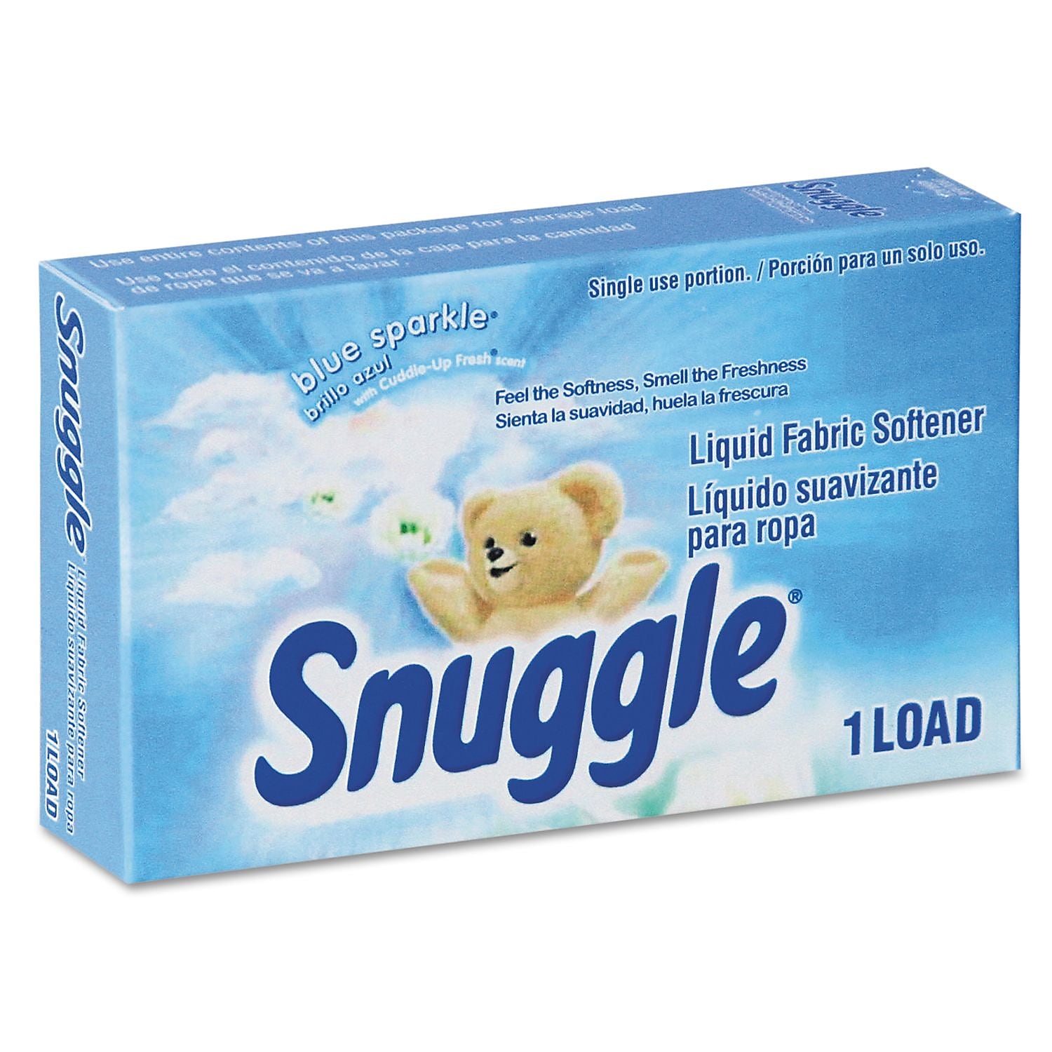 Snuggle Fabric Softener, Cuddle Up Fresh, 1.5 oz., 100/Carton
