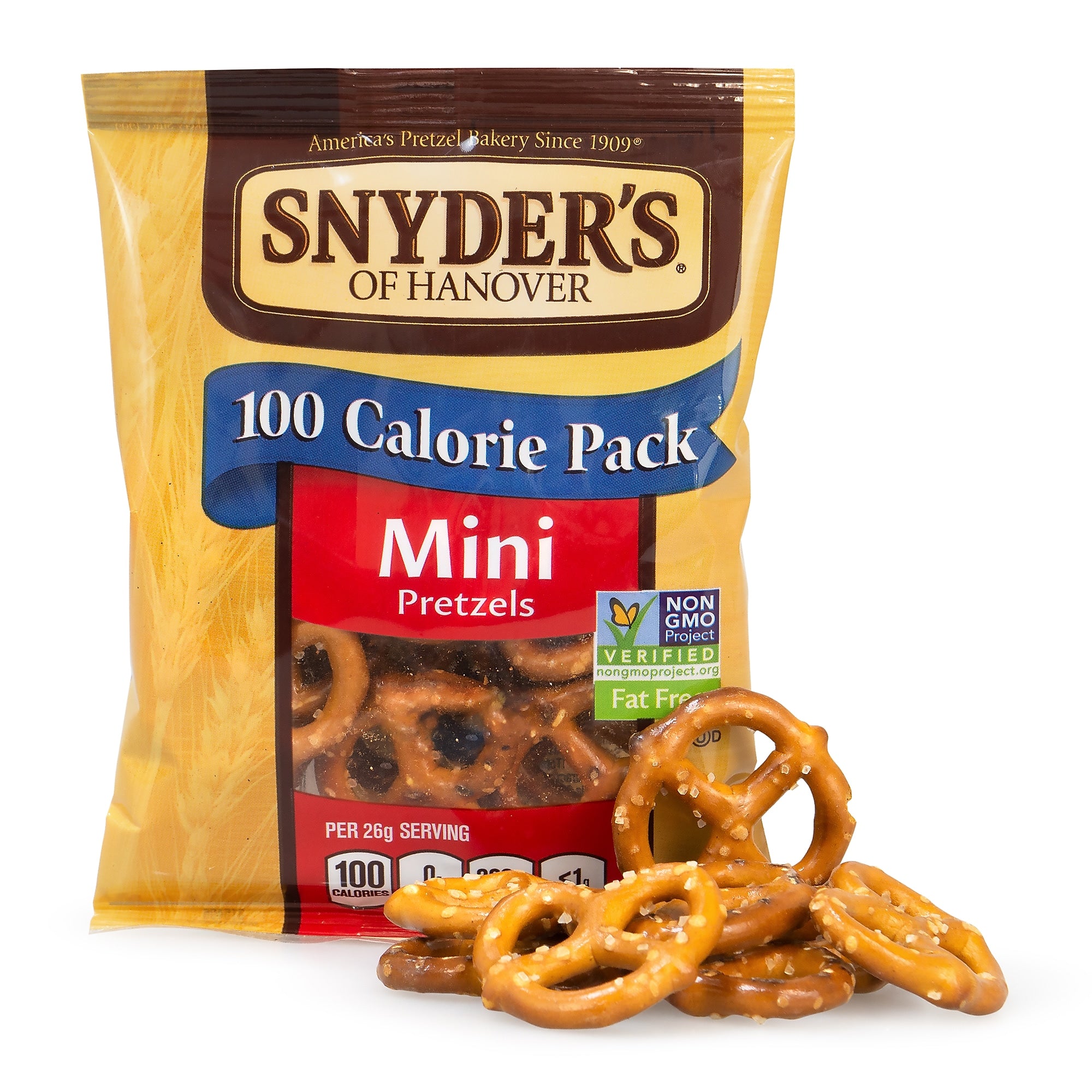 Snyders Mini Original Pretzels Twists, .92 oz., 36 Bags/Box