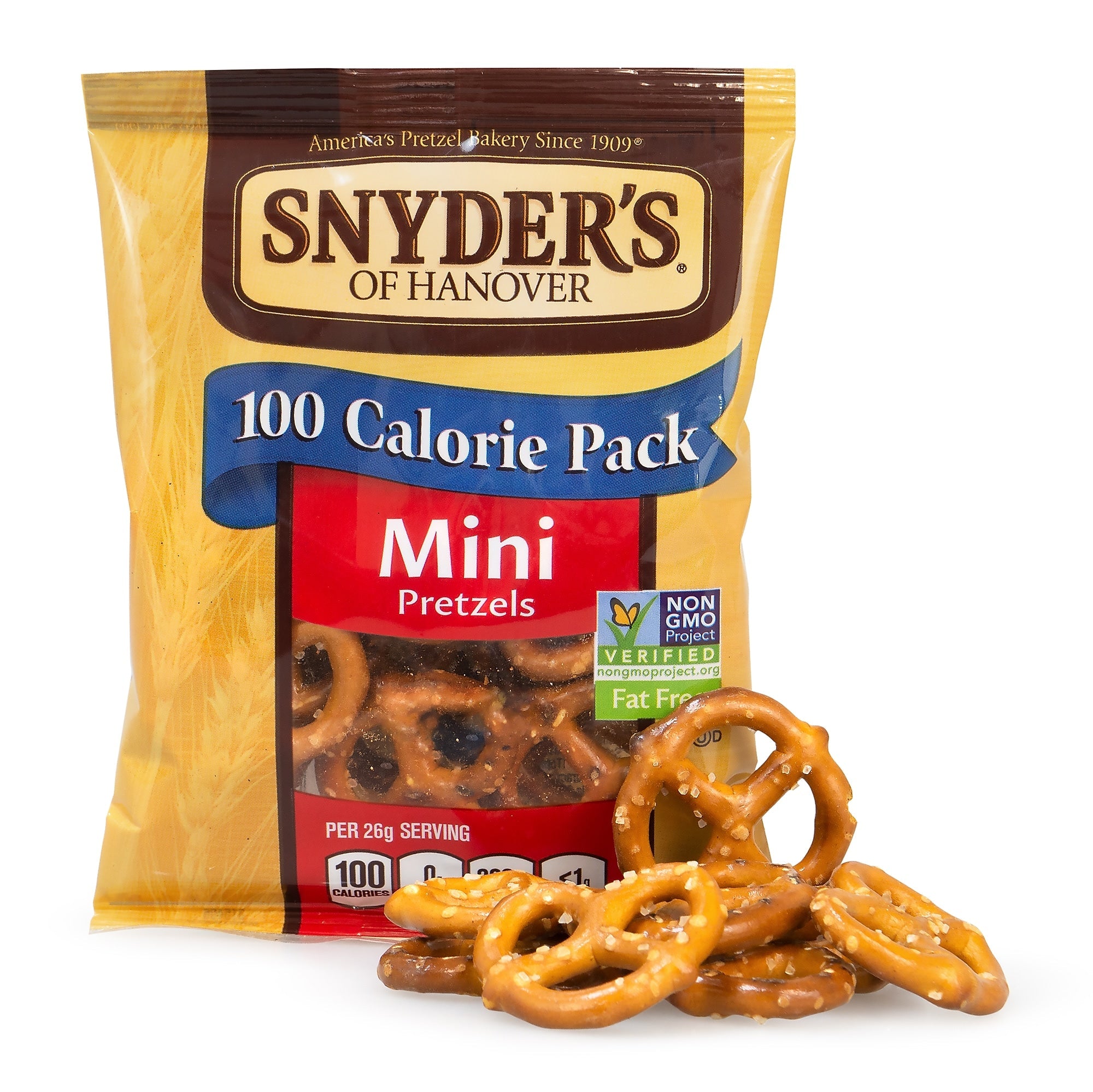 Snyders Mini Original Pretzels Twists, .92 oz., 36 Bags/Box