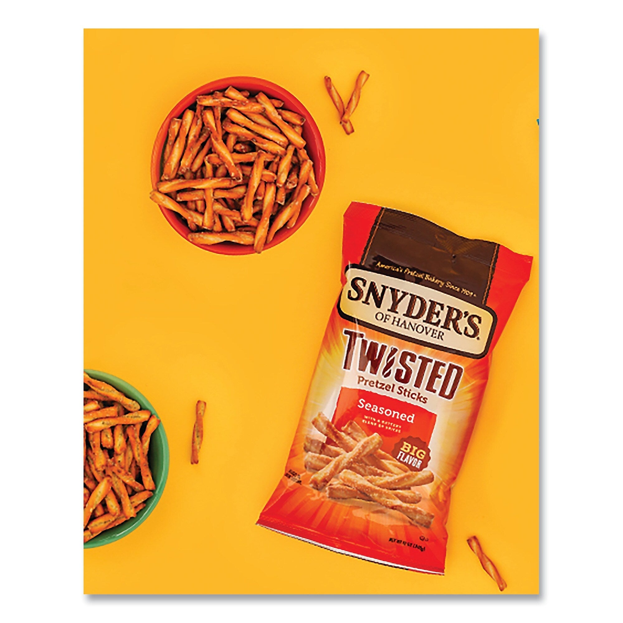Snyder's Pretzels, Seasoned, 2.25 oz Bag, 36/Carton