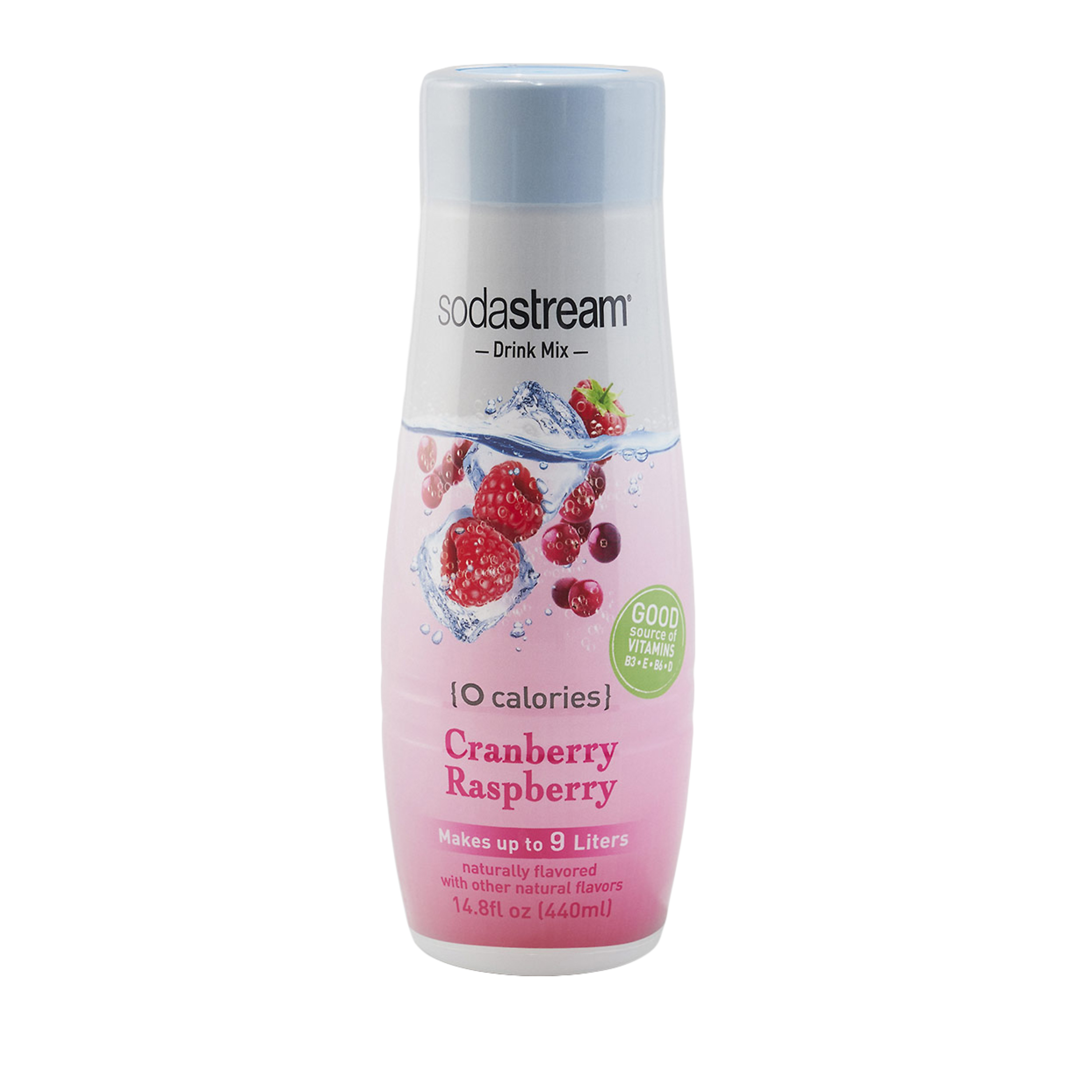 SodaStream Cranberry Raspberry Zero Calorie Sparkling Drink Mix, 440ml