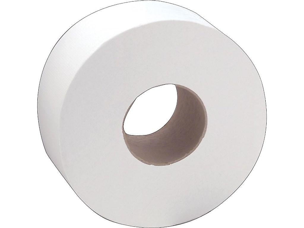 Sofidel 1-Ply Jumbo Toilet Paper, White, 12 Rolls/Carton