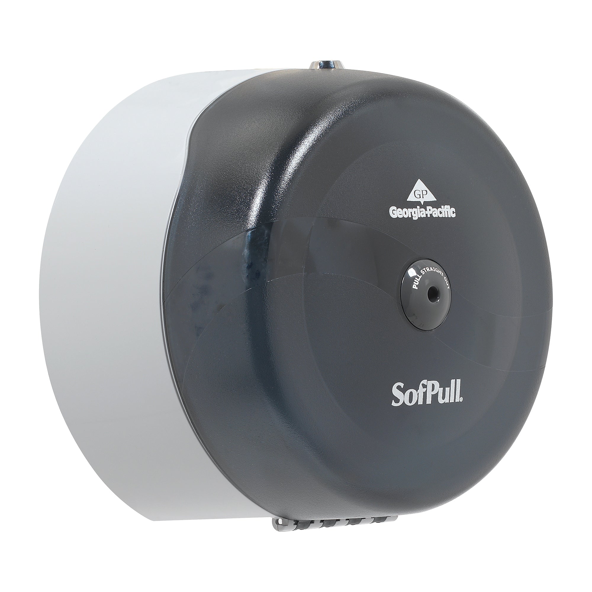 SofPull Georgia-Pacific High-Capacity Center Pull Bathroom Dispenser, Translucent Smoke