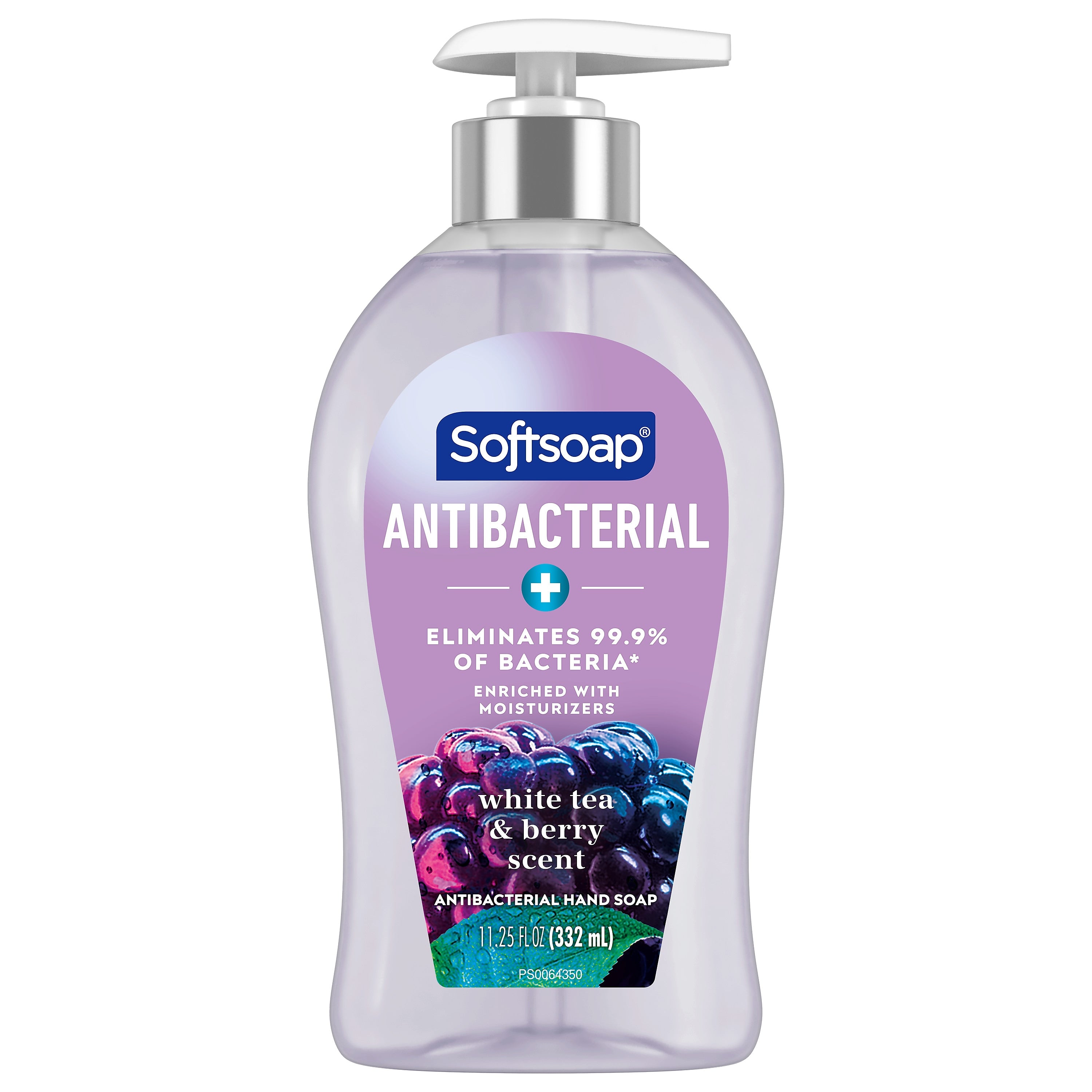 Softsoap Antibacterial Liquid Hand Soap, White Tea & Berry Fusion, 11.25 Oz.