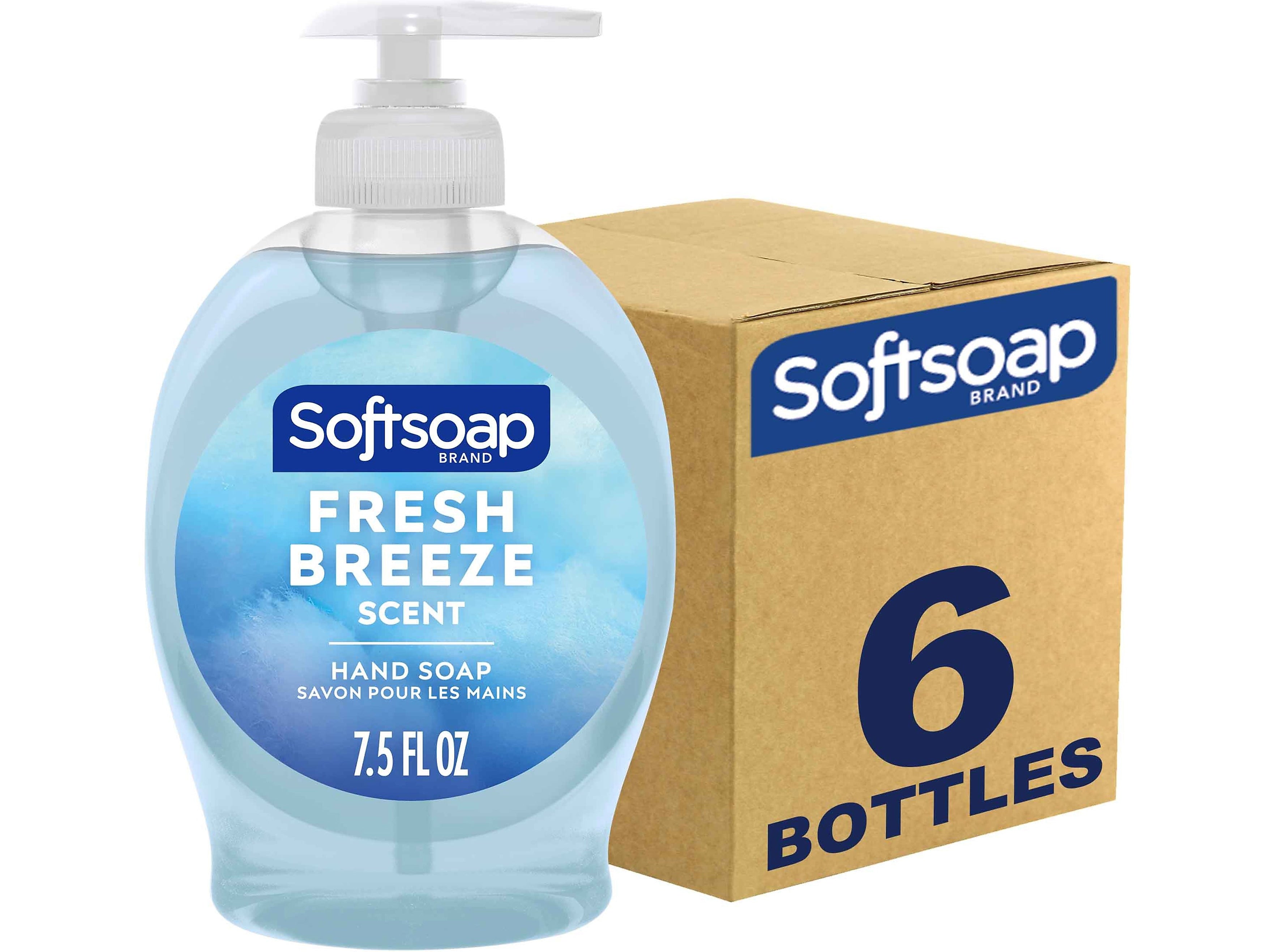 Softsoap Liquid Hand Soap, Fresh Breeze Scent, 7.5 Fl. Oz., 6/Carton