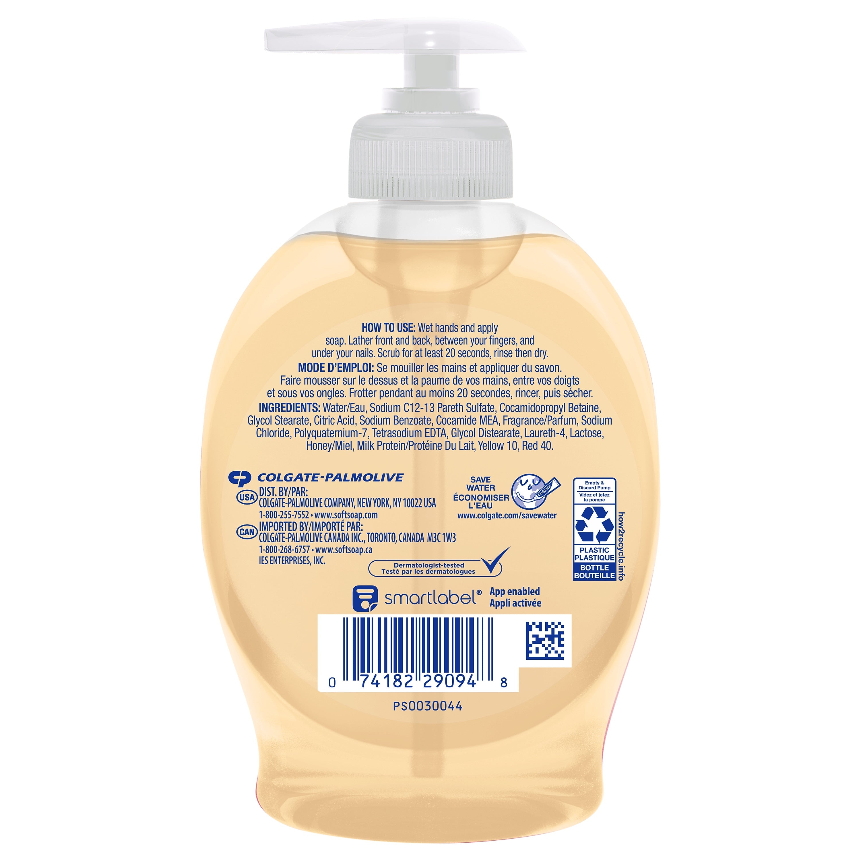 Softsoap Liquid Hand Soap, Milk & Golden Honey Scent, 7.5 fl oz., 6/Carton