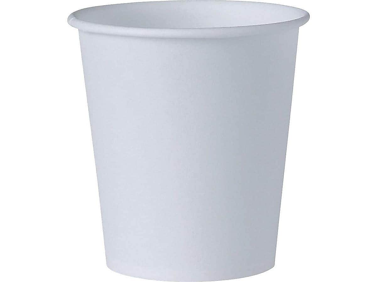 Solo Bare Eco-Forward Cold Cups, 3 Oz., White, 100/Pack