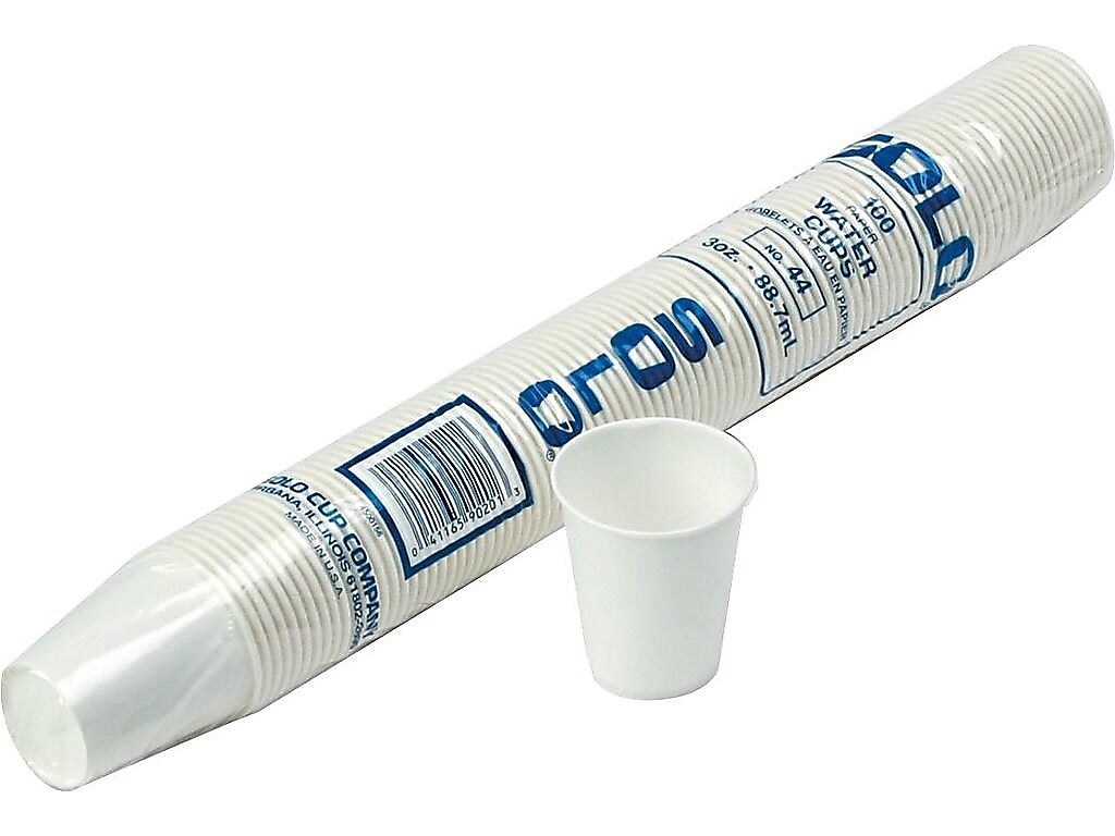 Solo Bare Eco-Forward Cold Cups, 3 Oz., White, 100/Pack