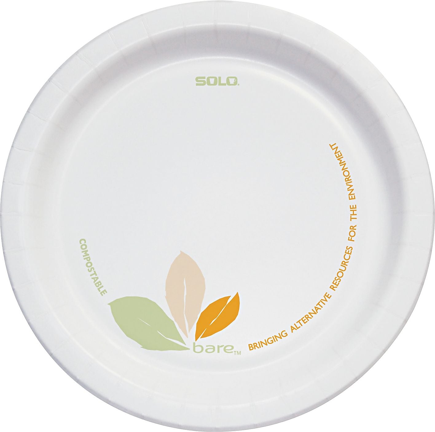 Solo Bare® Eco-Forward® Perfect Pak® Medium-Weight Paper Plates 6 inch, 500/CT
