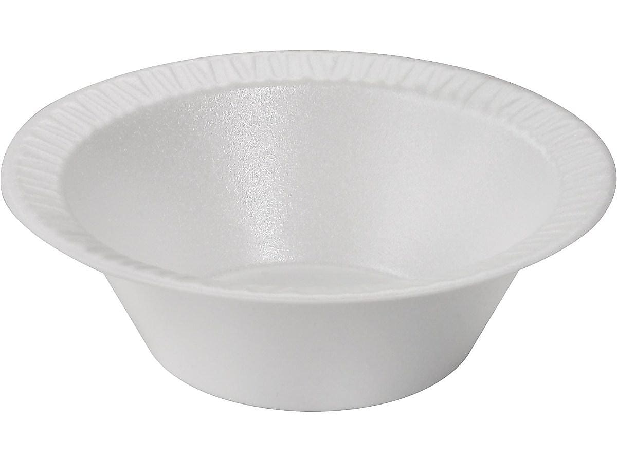 Solo Concorde Foam Bowls, 12 oz., White, 125/Pack