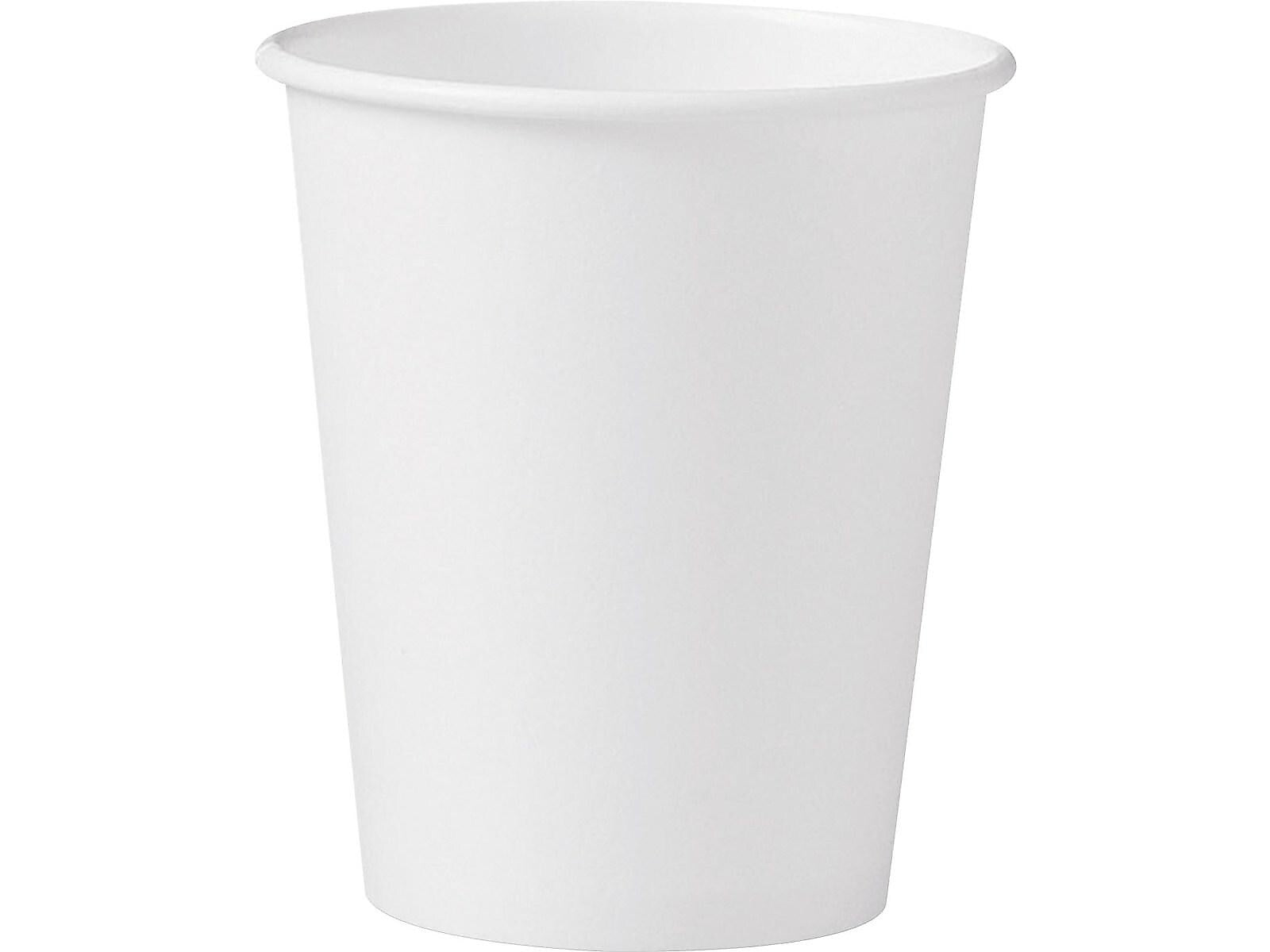 Solo Hot Cups, 10 Oz., White, 1000/Carton