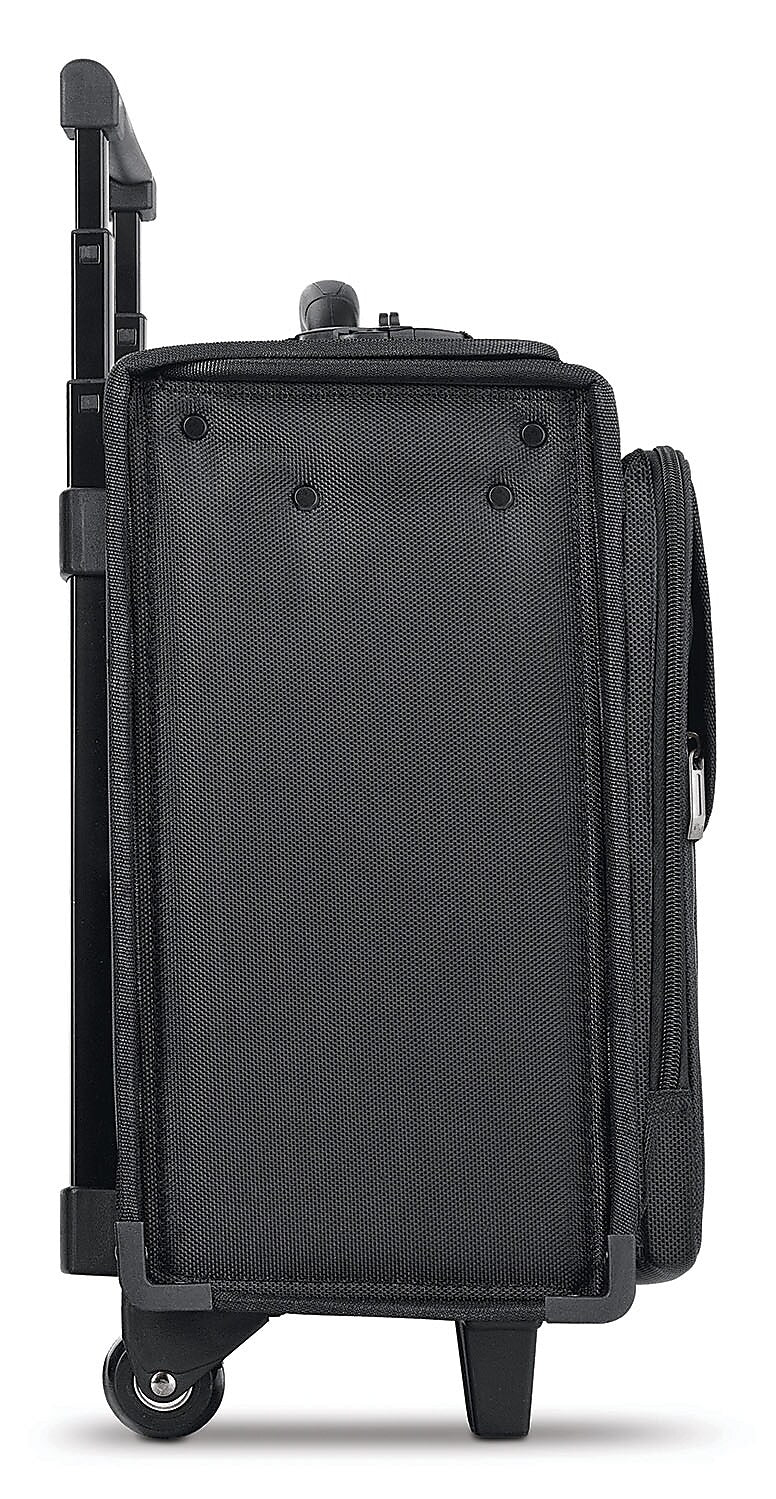 Solo New York Midtown Collection Morgan Laptop Rolling Briefcase, Black Polyester
