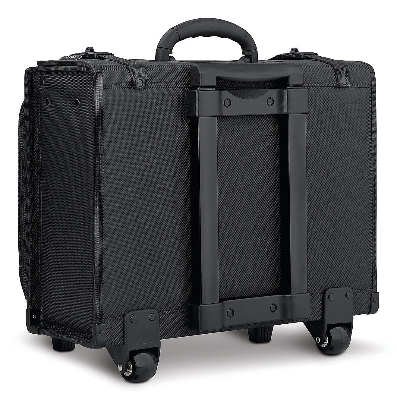 Solo New York Midtown Collection Morgan Laptop Rolling Briefcase, Black Polyester