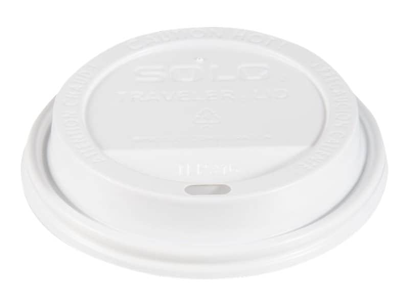Solo Traveler® Lids, White, 100/Pack