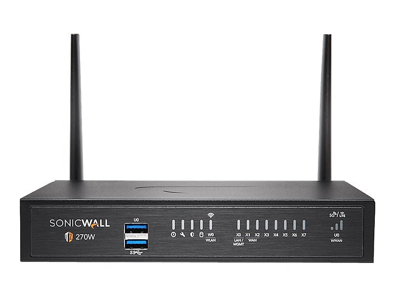 SonicWall TZ270W 02-SSC-6850 with 1-year TotalSecure Advanced Edition Firewall