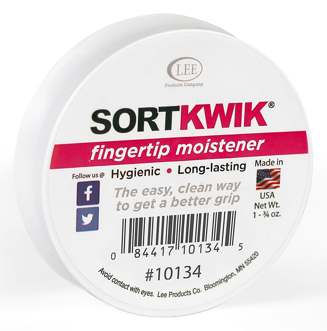 Sortkwik 1.75 oz. Fingertip Moistener, Pink