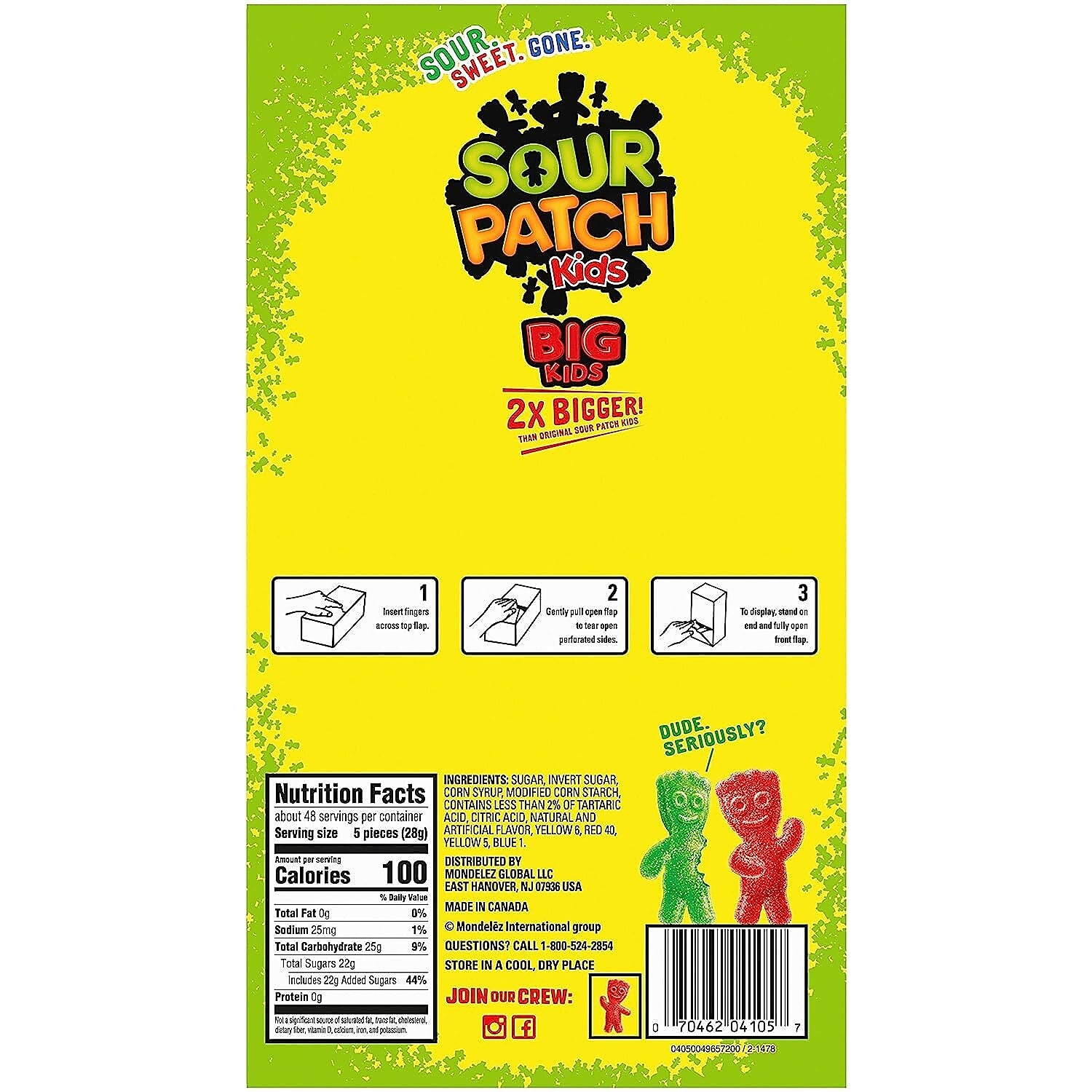 Sour Patch Kids Assorted Gummy Candy, 240