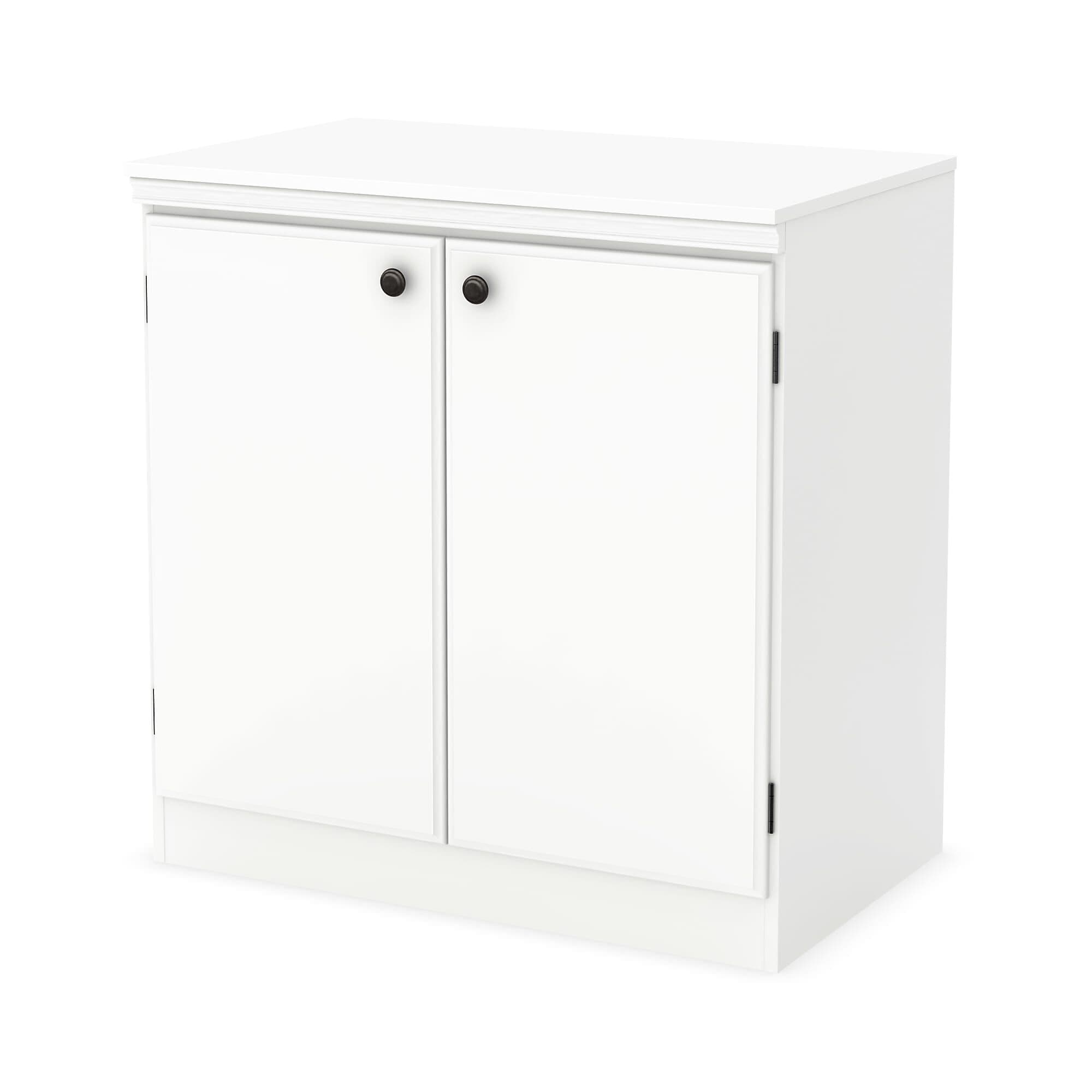 South Shore Morgan Small 2-Door Storage Cabinet, Pure White