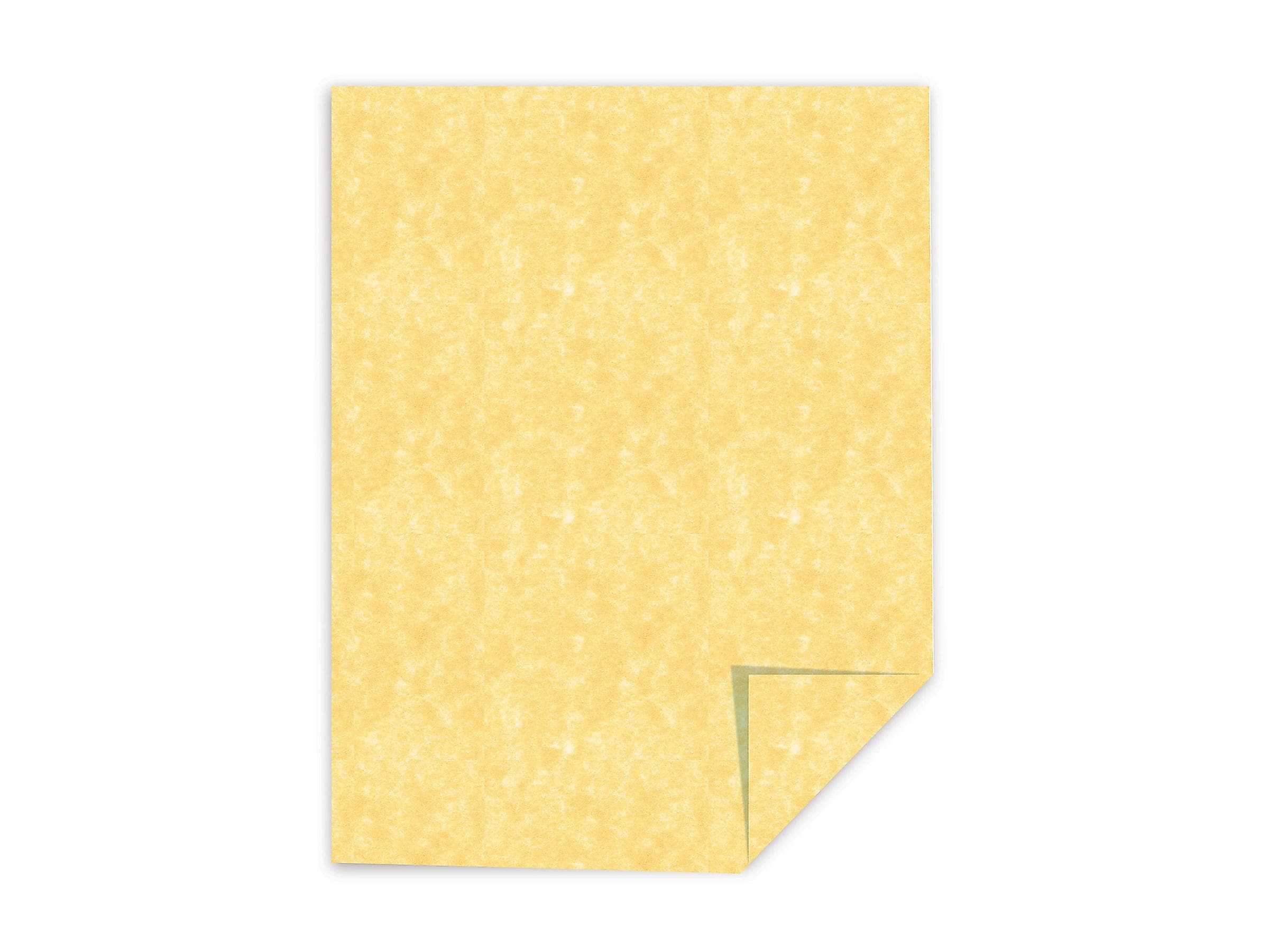 Southworth Parchment Specialty 8.5" x 11" Multipurpose Paper, 24 lbs., Gold, 100/Box