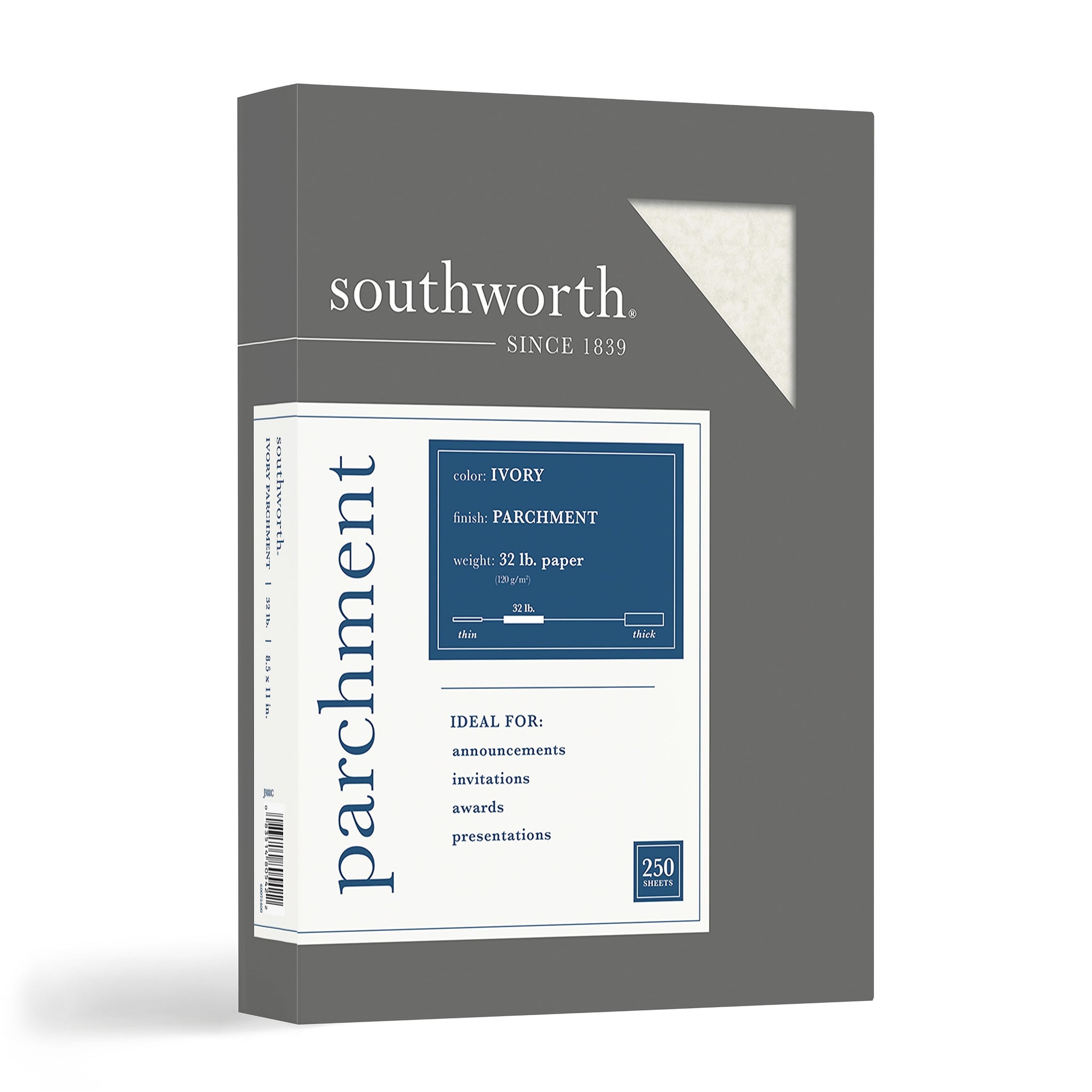 Southworth Parchment Specialty Multipurpose Paper, 32 lbs., 8.5