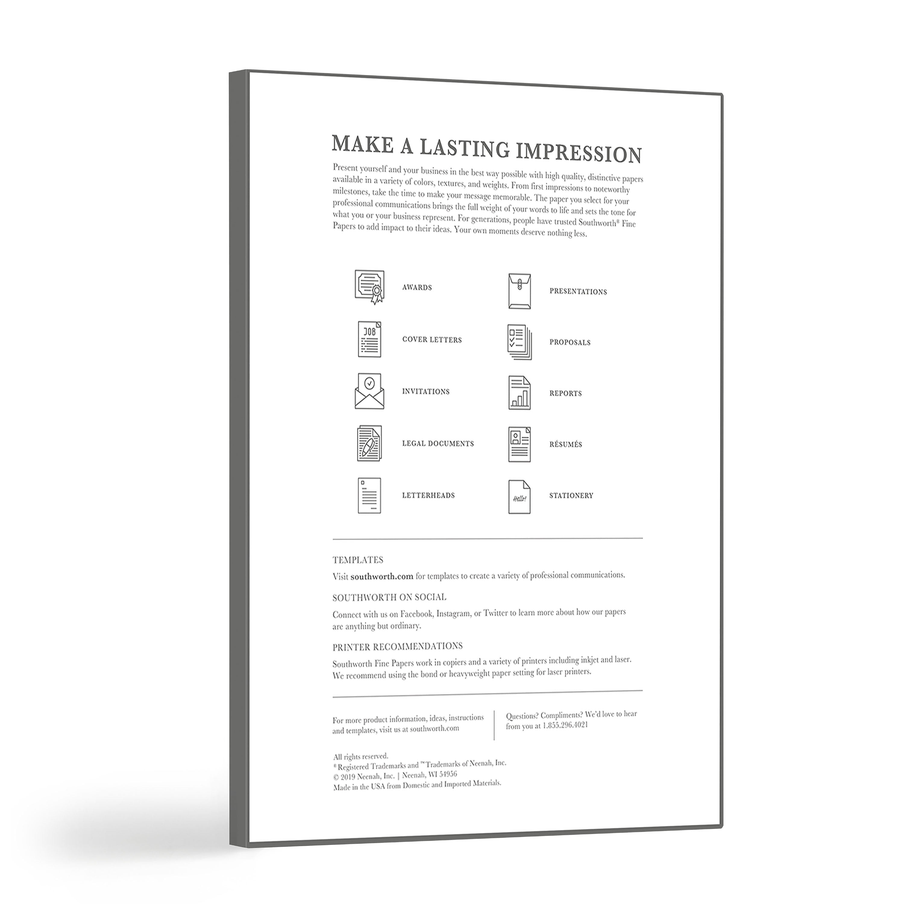 Southworth Resume Paper, 8.5