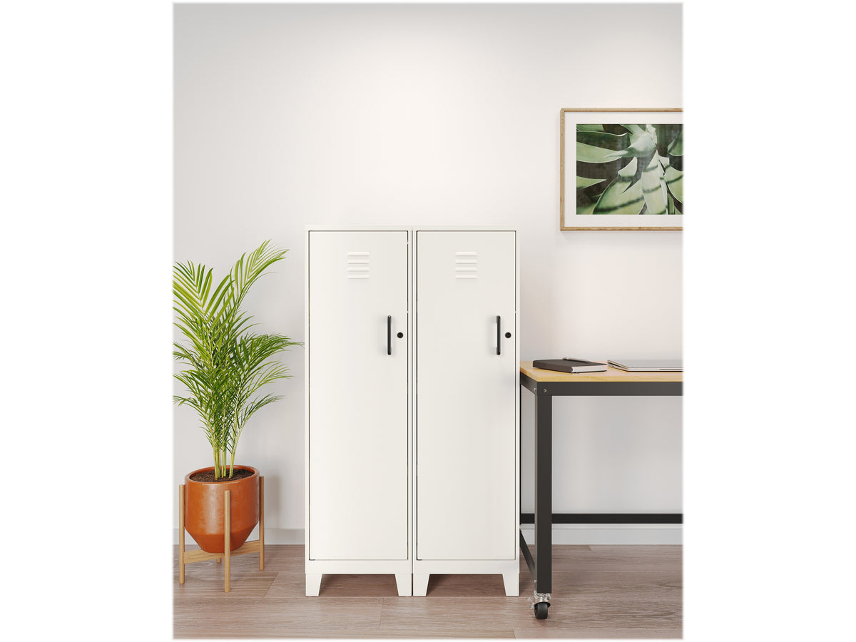 Space Solutions 49.38" Pearl White Storage Locker