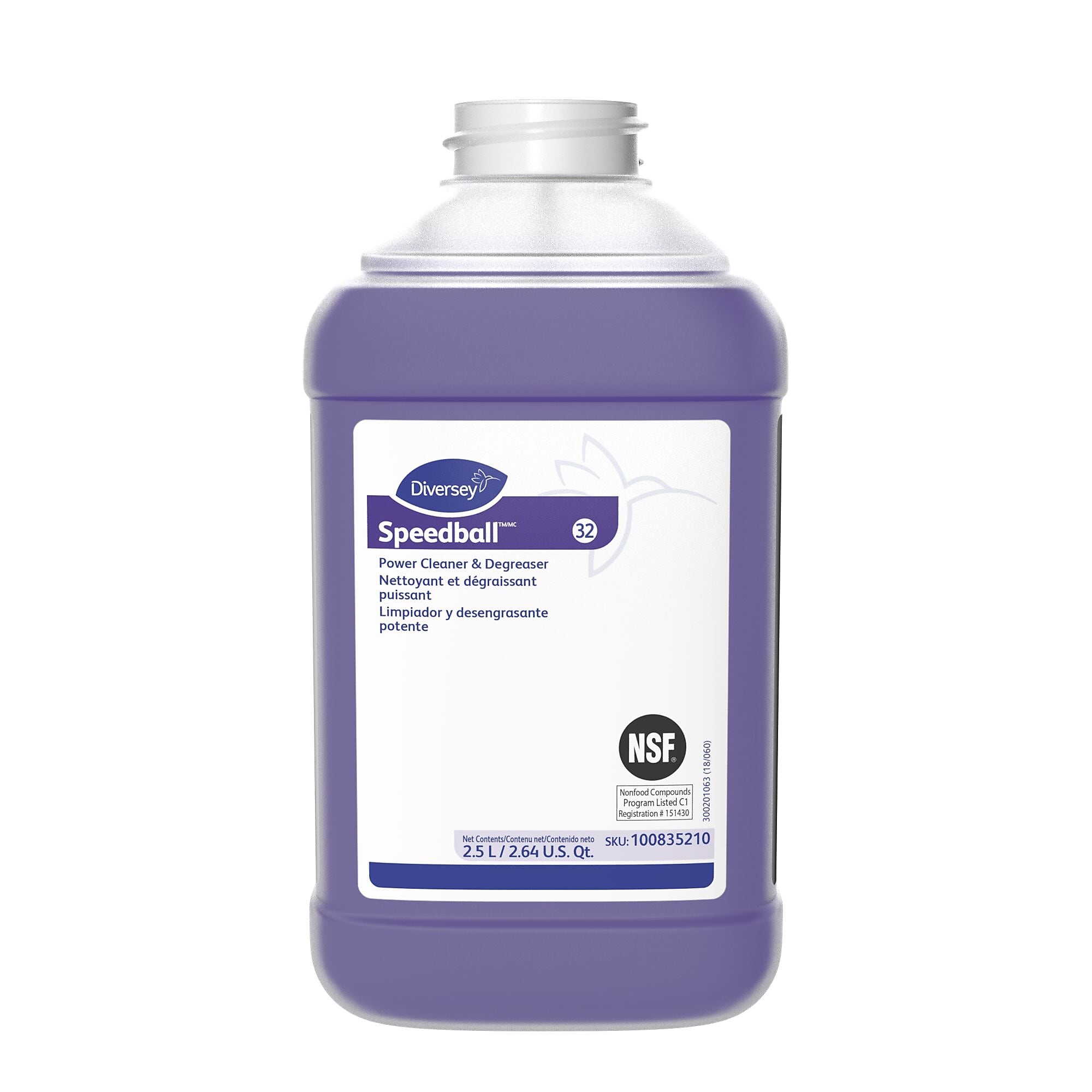 Speedball 2000 Multipurpose Cleaner for Diversey J-Fill, Citrus, 2.5 L / 2.64 U.S. Qt., 2/Carton