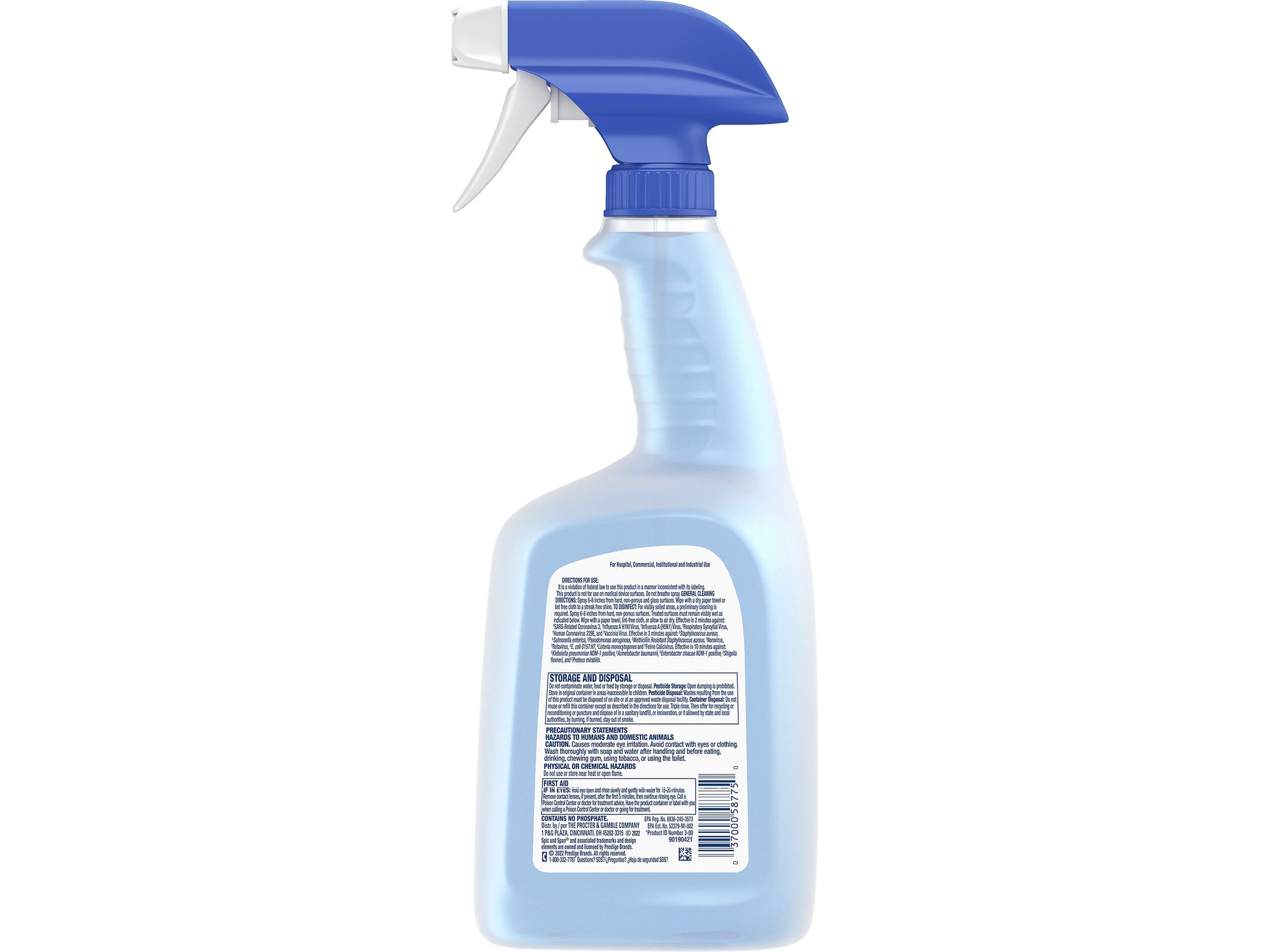 Spic & Span Disinfecting All-Purpose Spray and Glass Cleaner, Fresh Scent, 32 Fl. Oz., 8/Carton