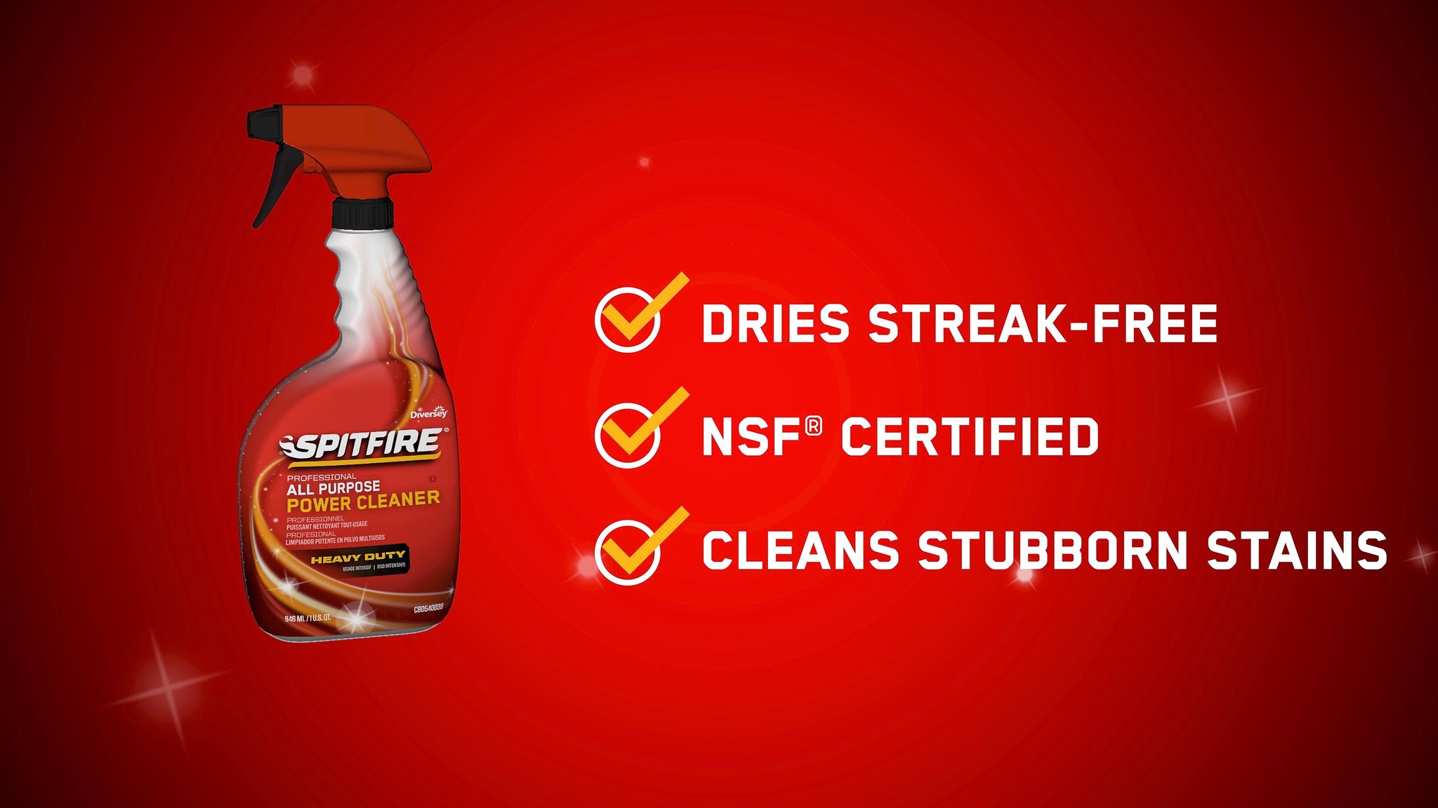 Spitfire Professional All Purpose Power Cleaner, 32 Oz.