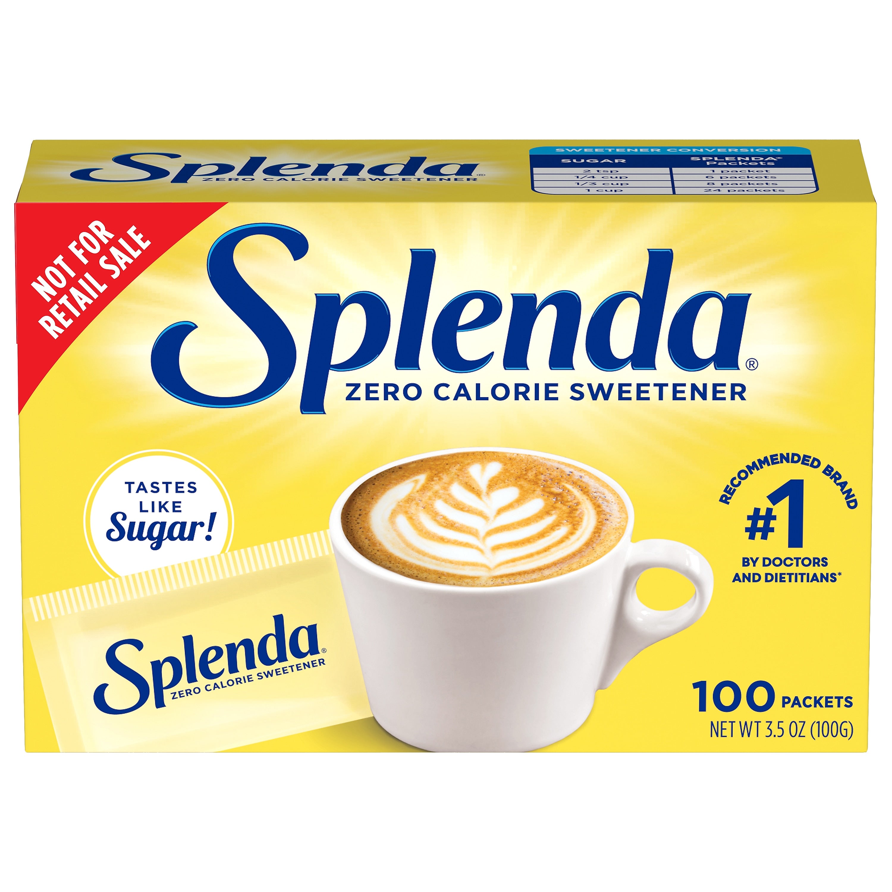 Splenda Artificial Sweeteners, 100/Box