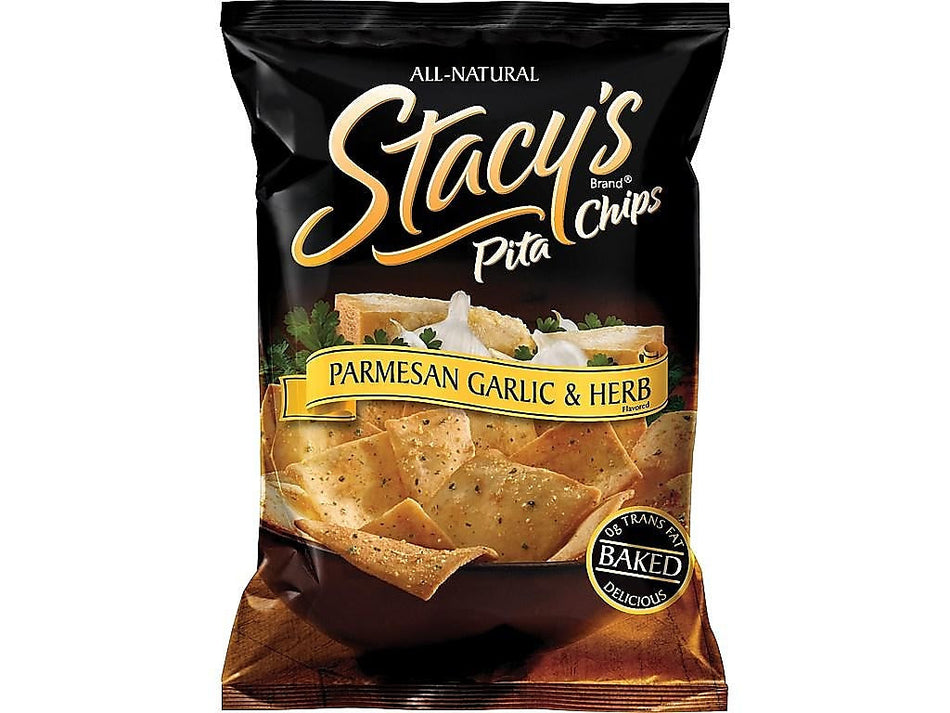 Stacy's Parmesan Garlic and Herb Pita Chips, 1.5 oz., 24 Bags/Pack