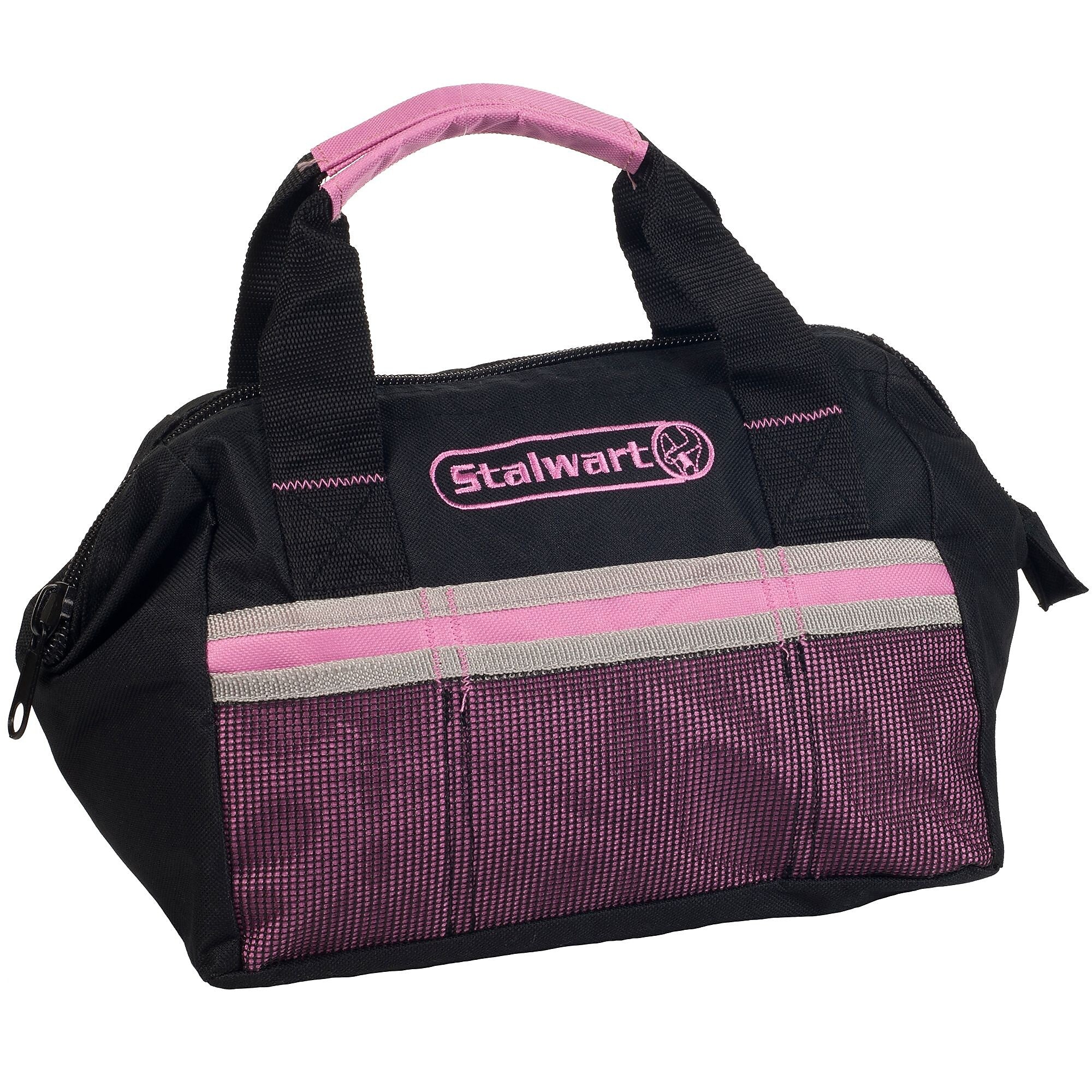Stalwart 55 Pc Emergency Roadside Kit with Travel Bag - Pink