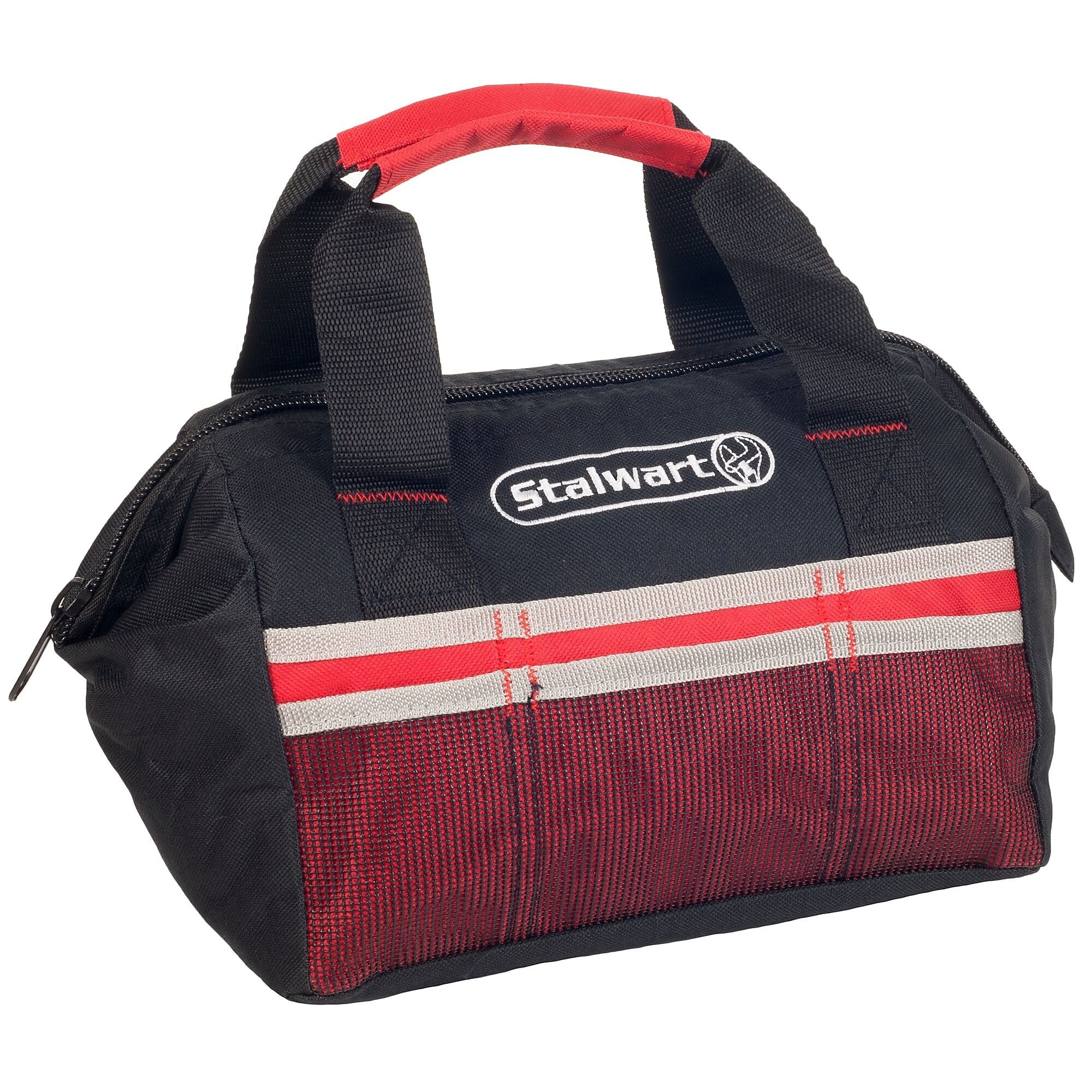 Stalwart 55 Pc Emergency Roadside Kit with Travel Bag - Red