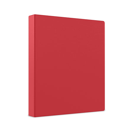 Staples 1 1/2" 3-Ring Non-View Binder, Red