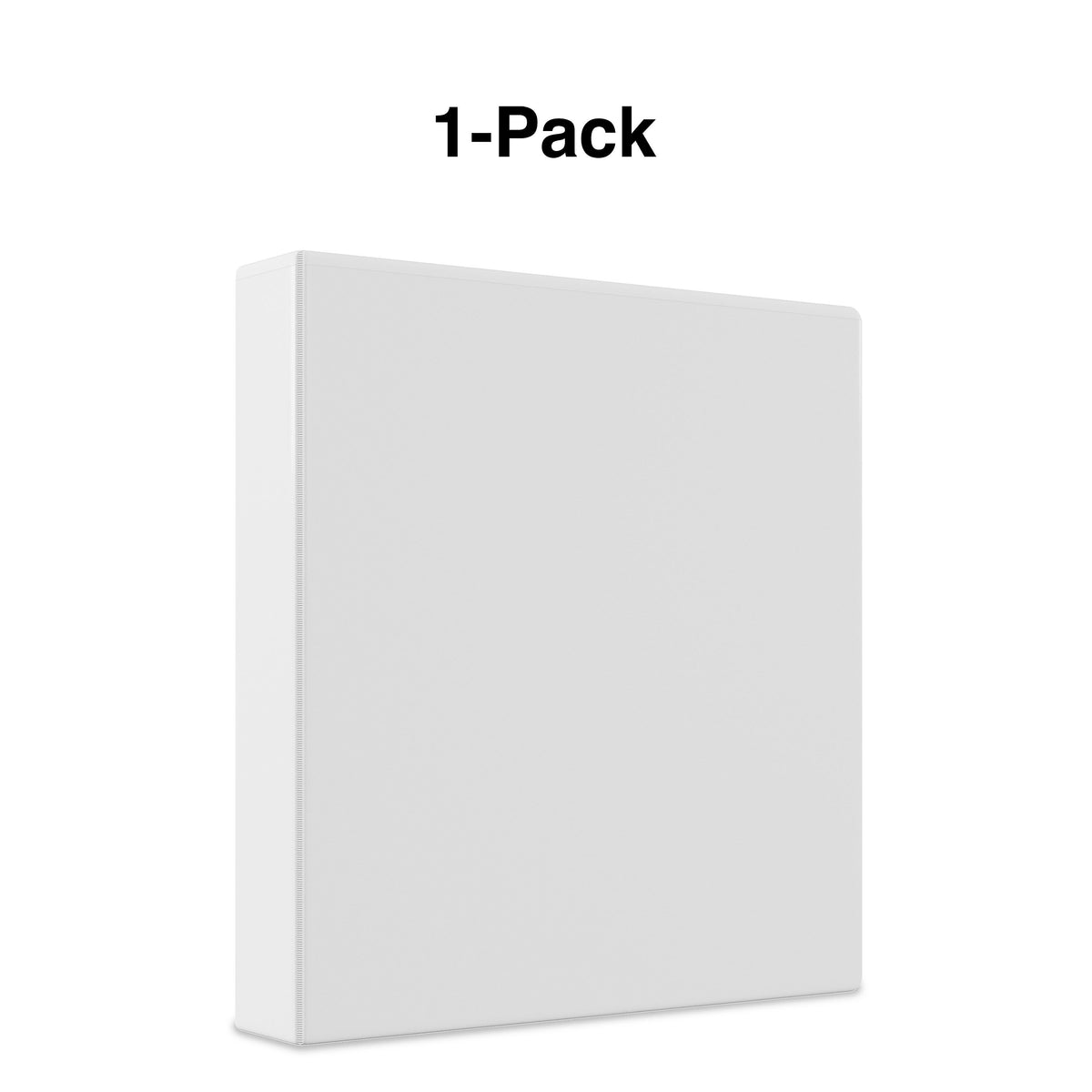 Staples 1 1/2" 3-Ring View Binder, White