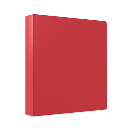 Staples 1" 3-Ring Non-View Binder, Red