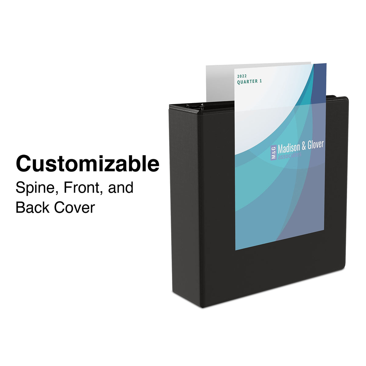 Staples 1" 3-Ring View Binder, Black