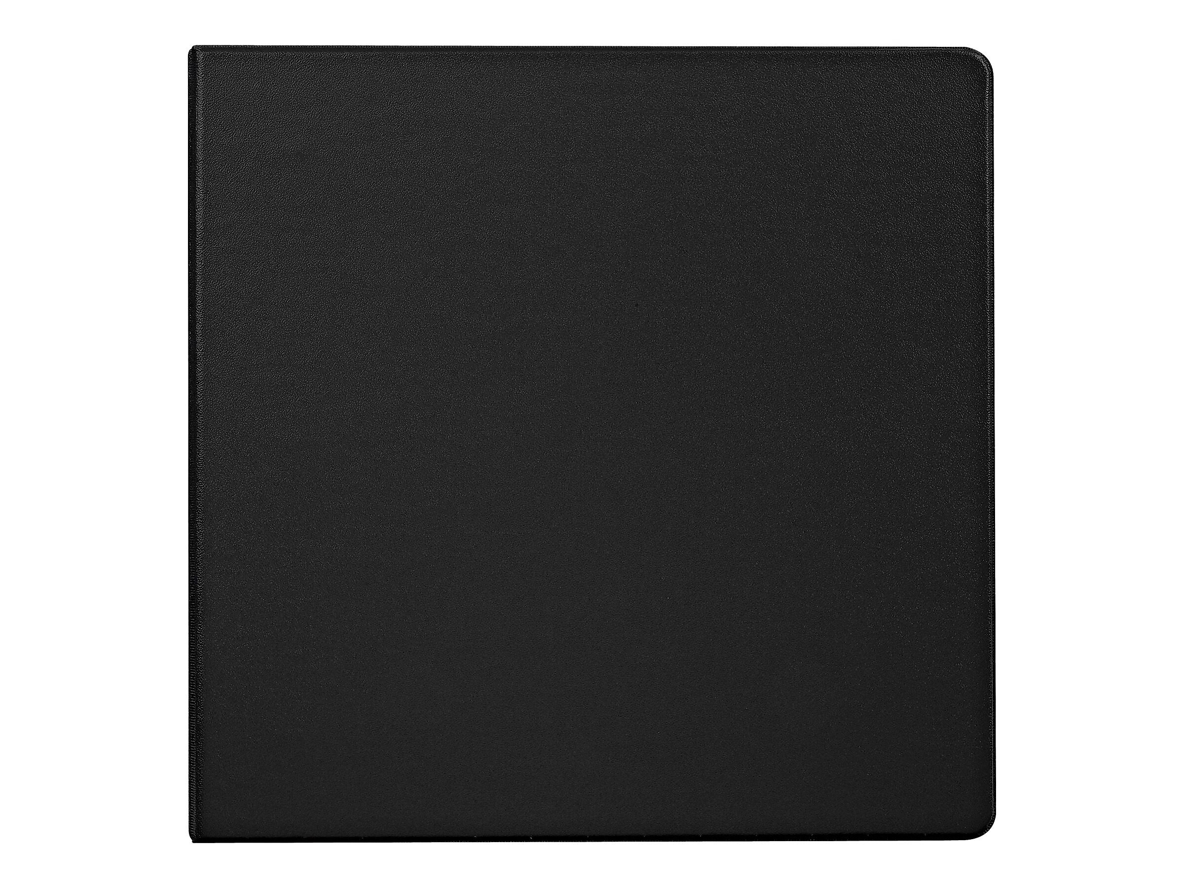 Staples 1" 3-Ring View Binder, Black