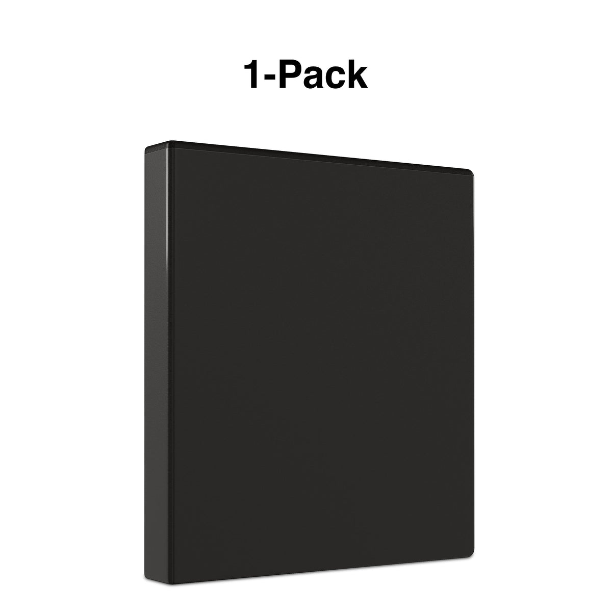 Staples 1" 3-Ring View Binder, Black