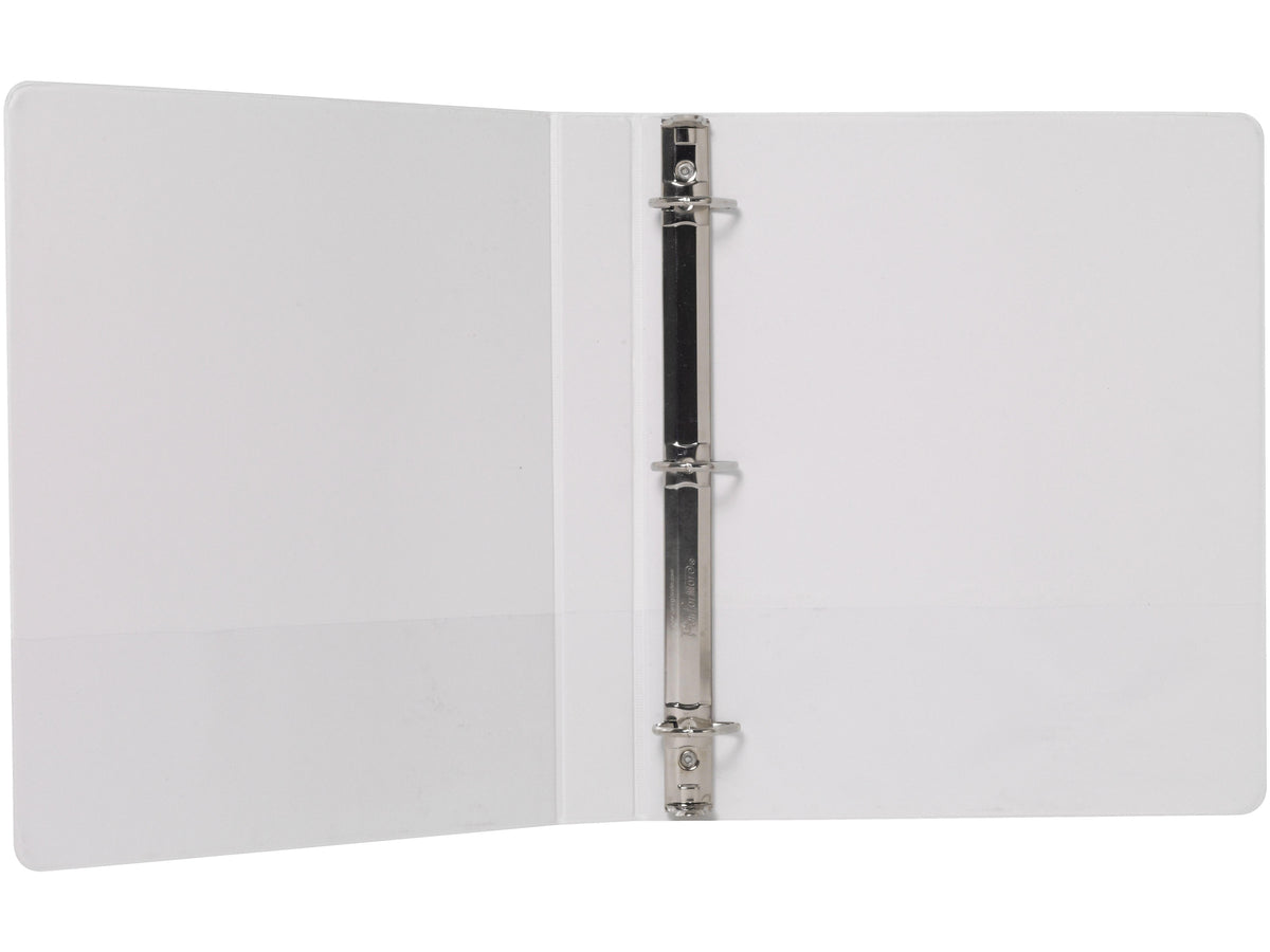 Staples 1" 3-Ring View Binder, White