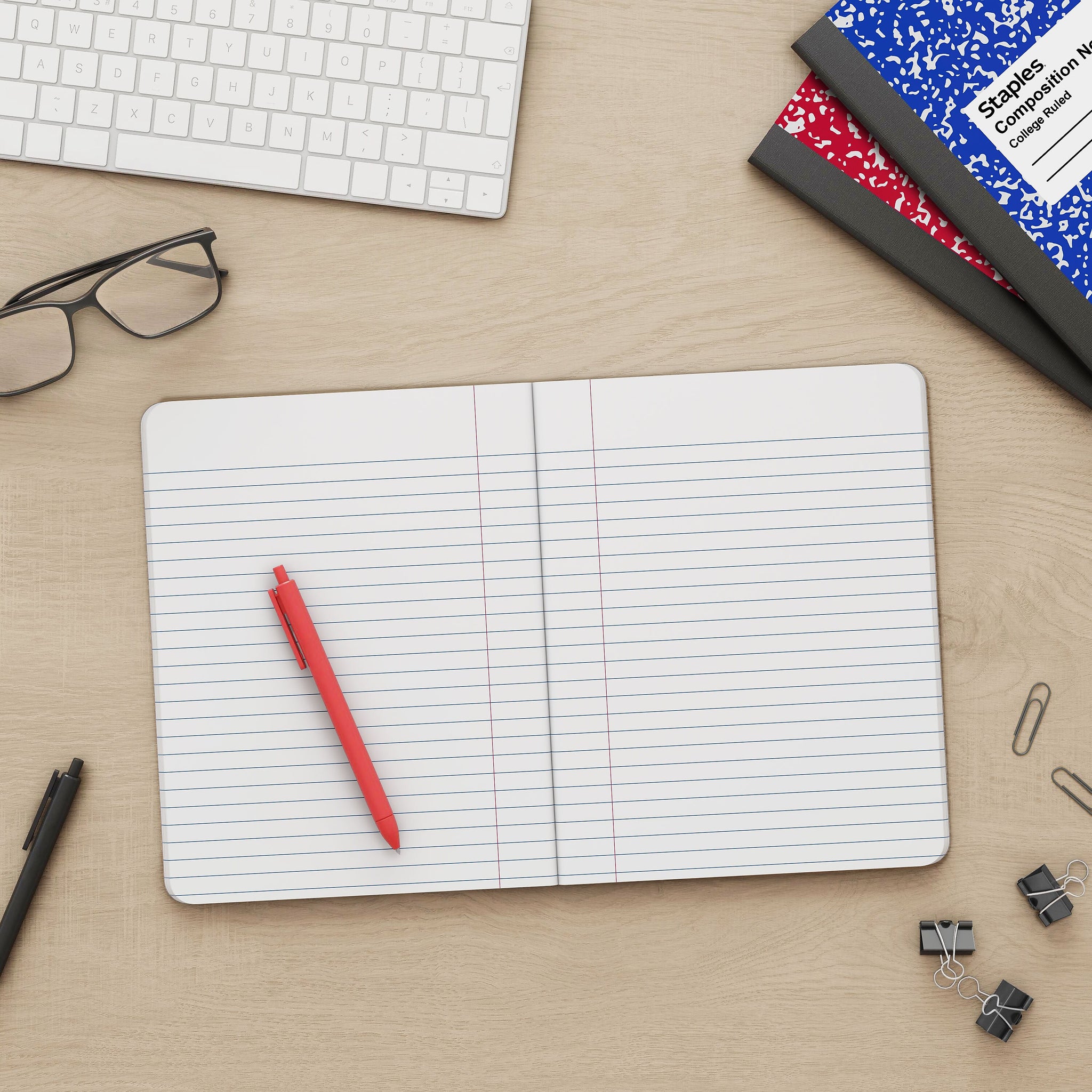 Staples 1-Subject Composition Notebooks, 7.5