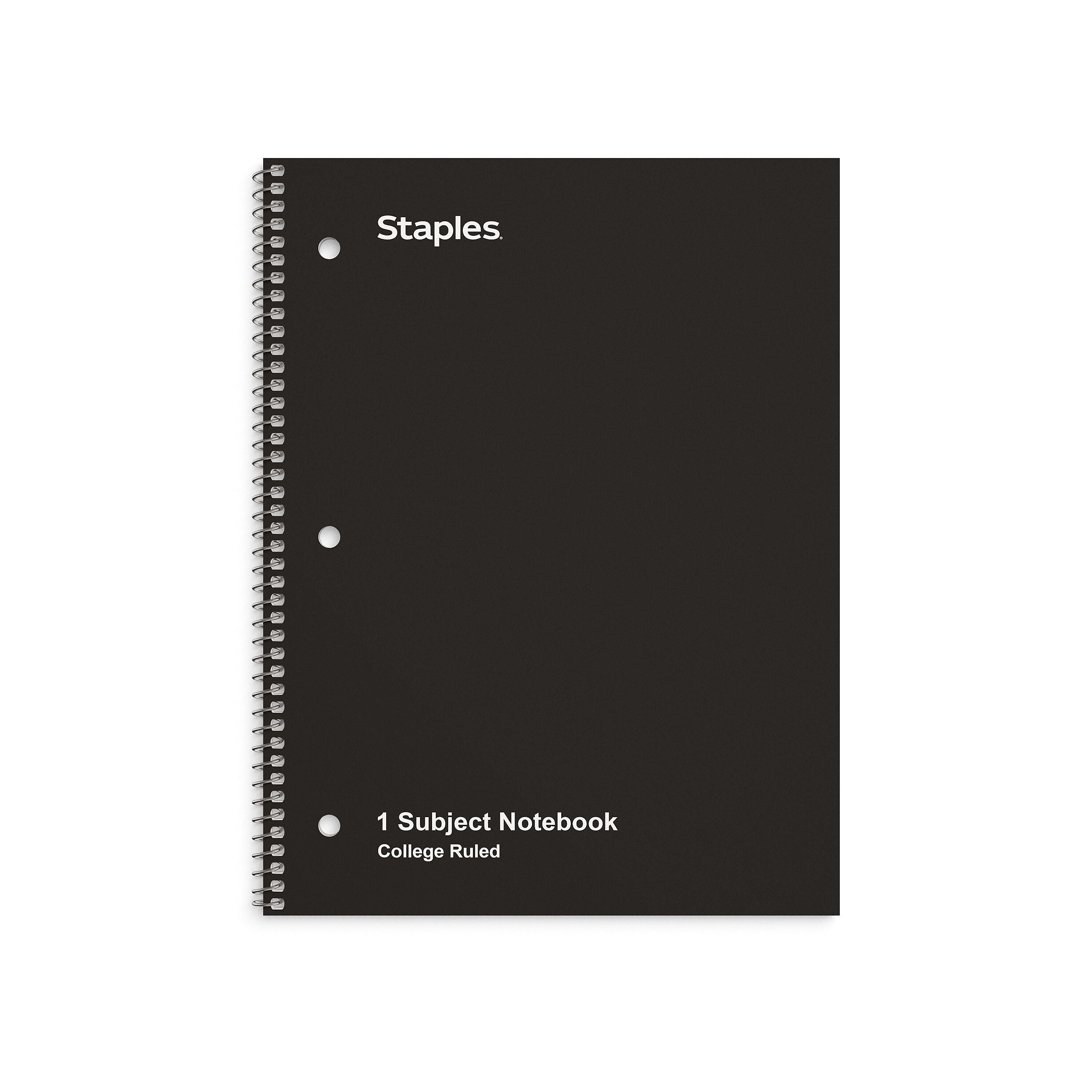 Staples 1-Subject Notebook, 8