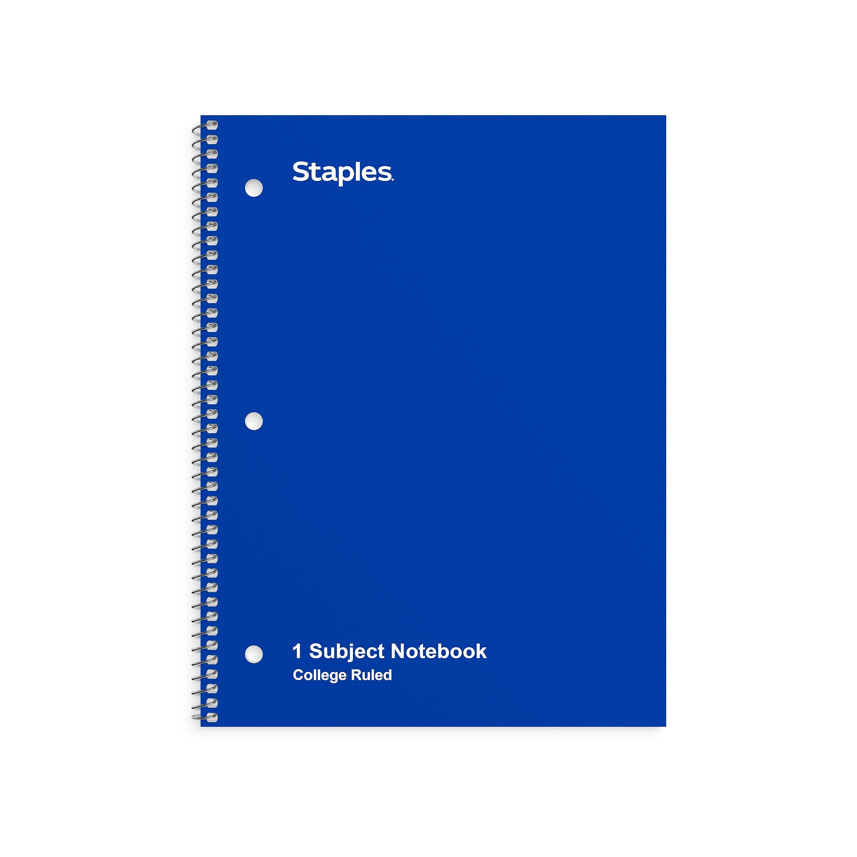 Staples 1-Subject Notebook, 8