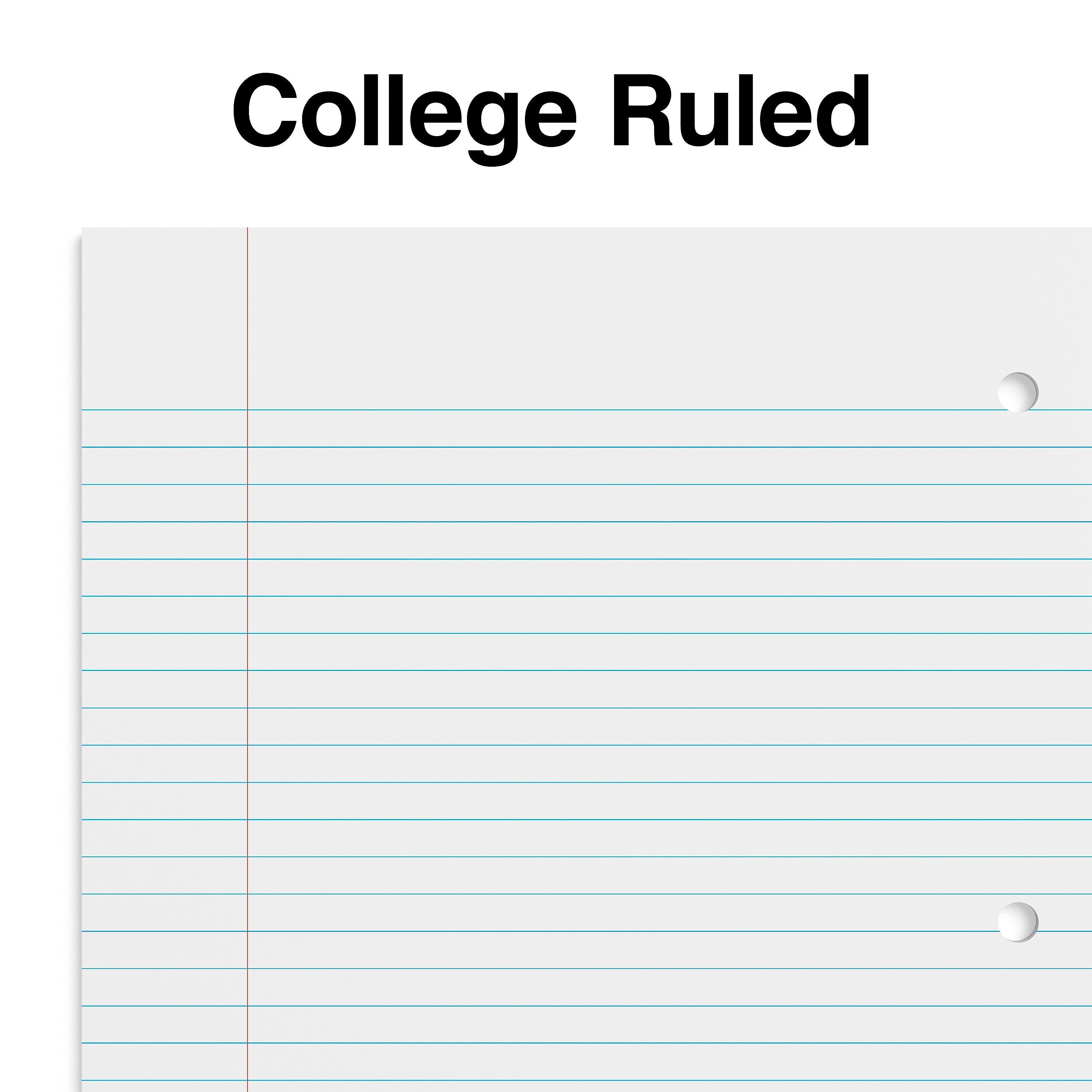 Staples 1-Subject Notebook, 8" x 10.5", College Ruled, 70 Sheets, Blue