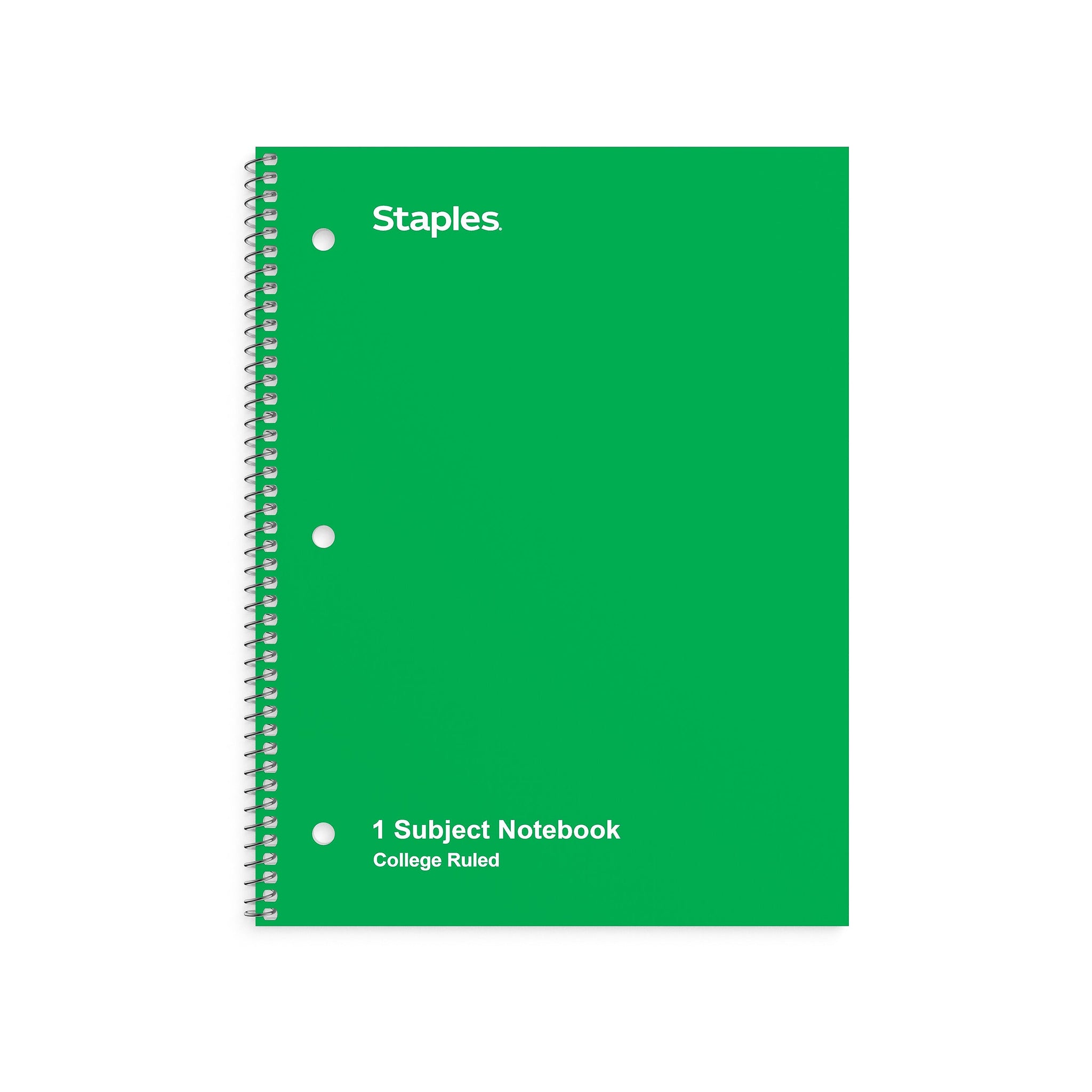 Staples 1-Subject Notebook, 8