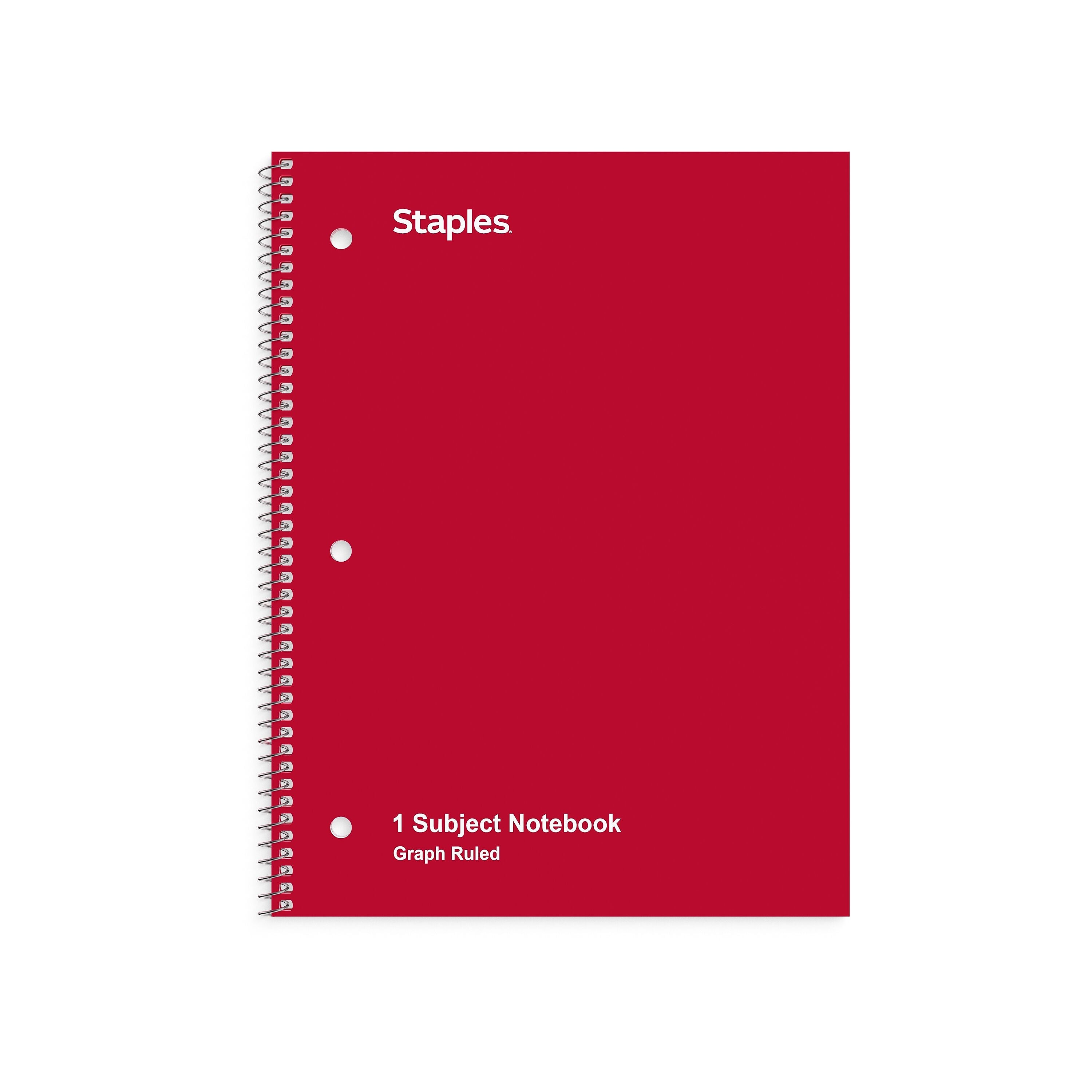 Staples 1-Subject Notebook, 8
