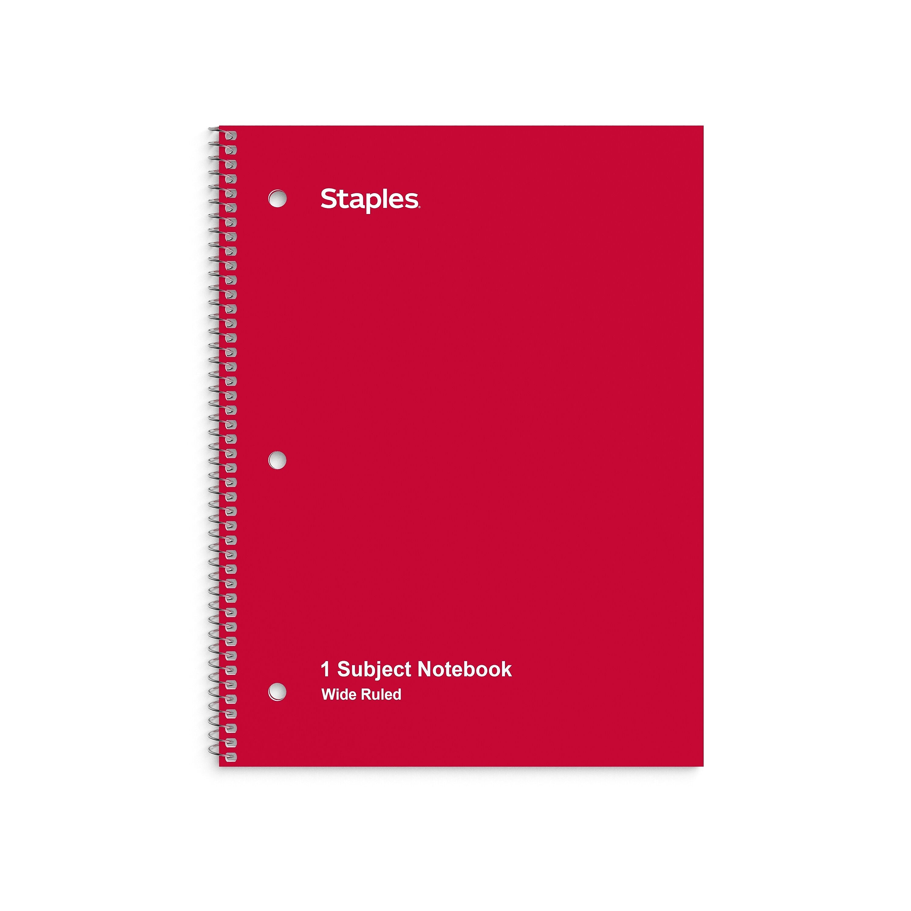 Staples 1-Subject Notebook, 8